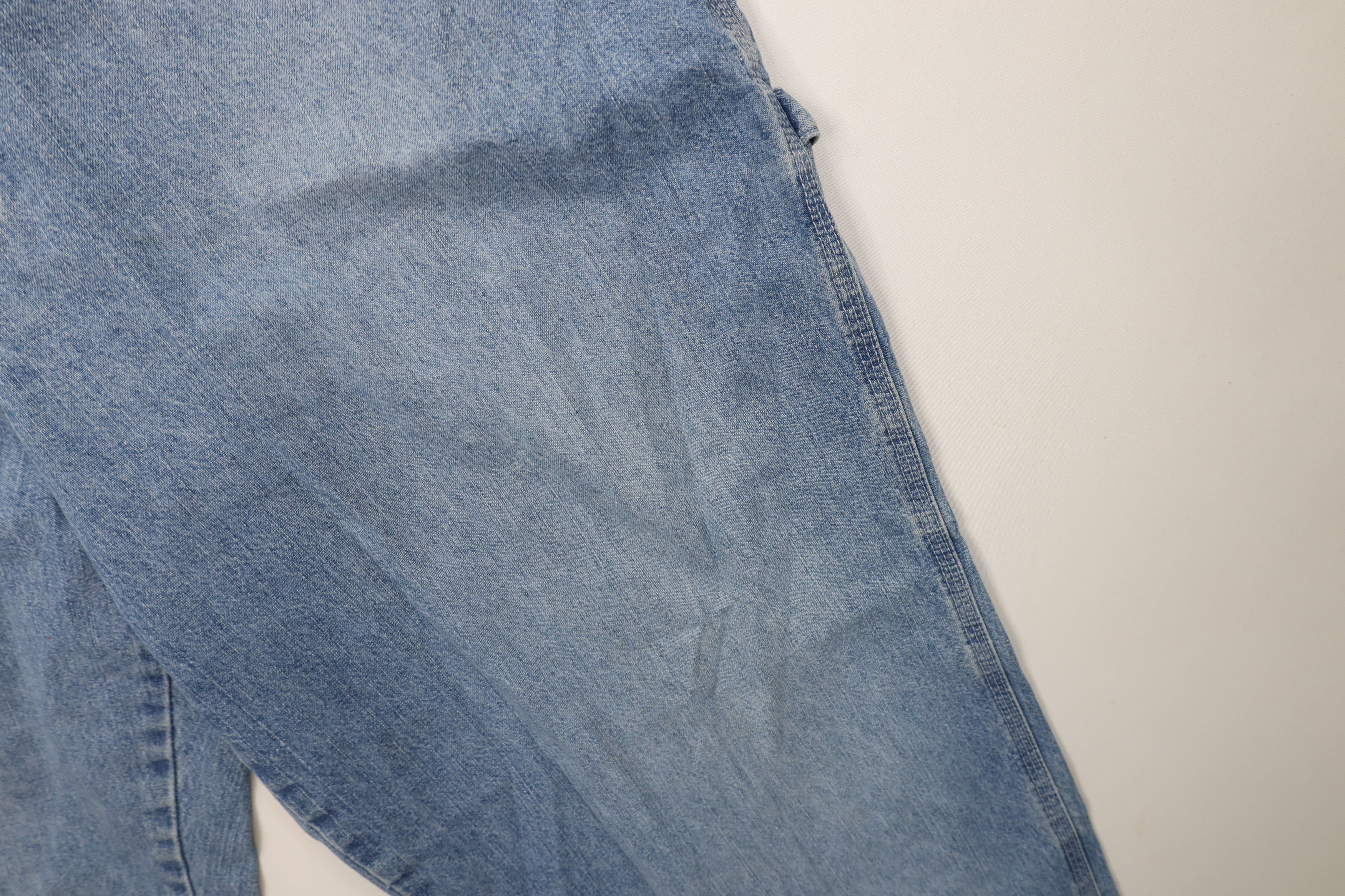 Vintage Vintage 90s Y2K Streetwear Wide Leg Dungaree Denim Jeans Size US 36 / EU 52 - 6 Thumbnail