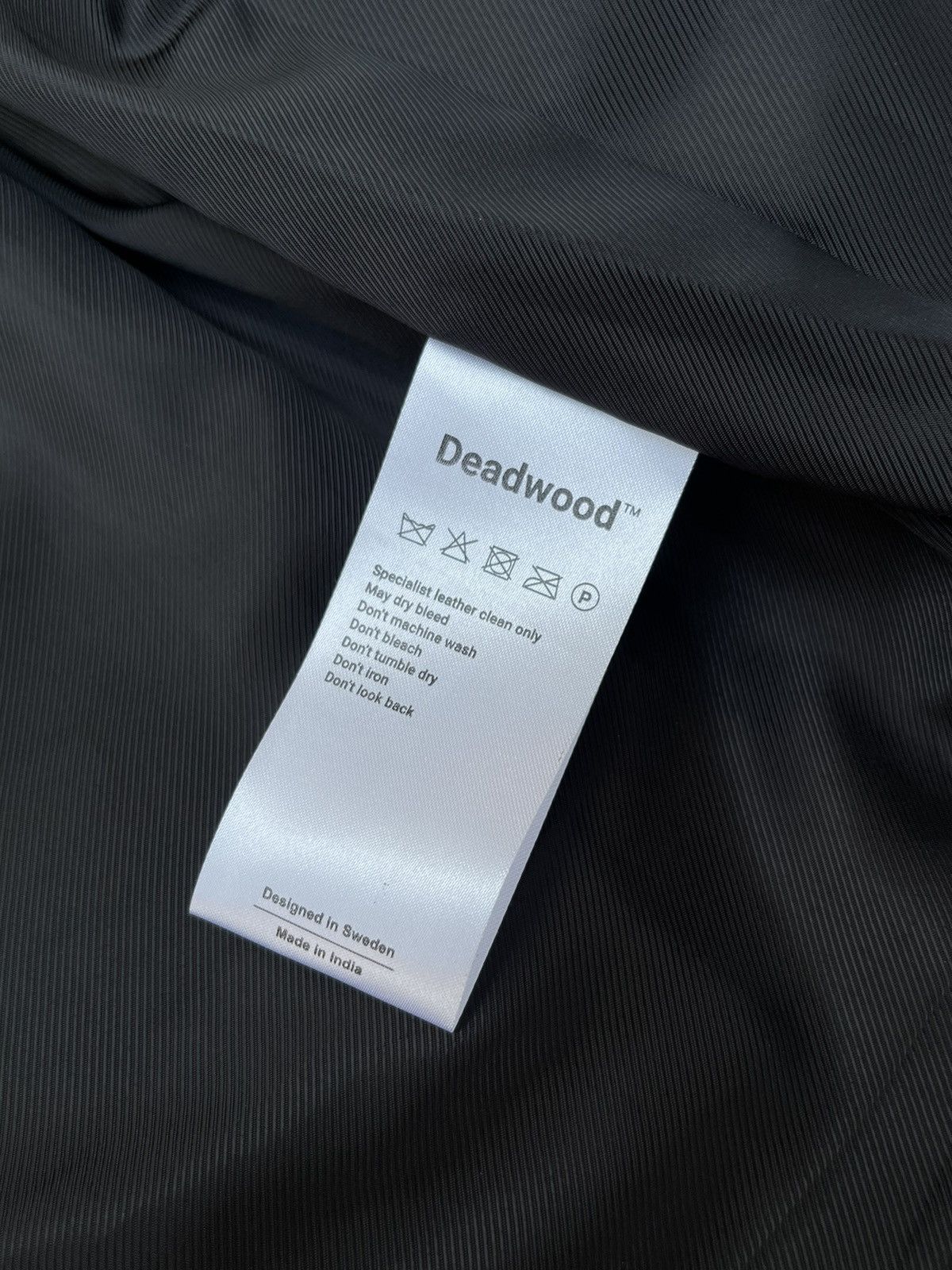 Deadwood !DS! AW23 Deadwood Gibbs Black Leather Jacket Size US M / EU 48-50 / 2 - 20 Thumbnail