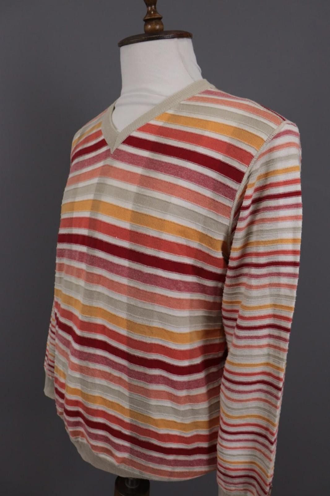 Carlo Colucci Carlo ColucciModern Cut Multicolor Knit Sweater Size 50 Size US M / EU 48-50 / 2 - 6 Thumbnail