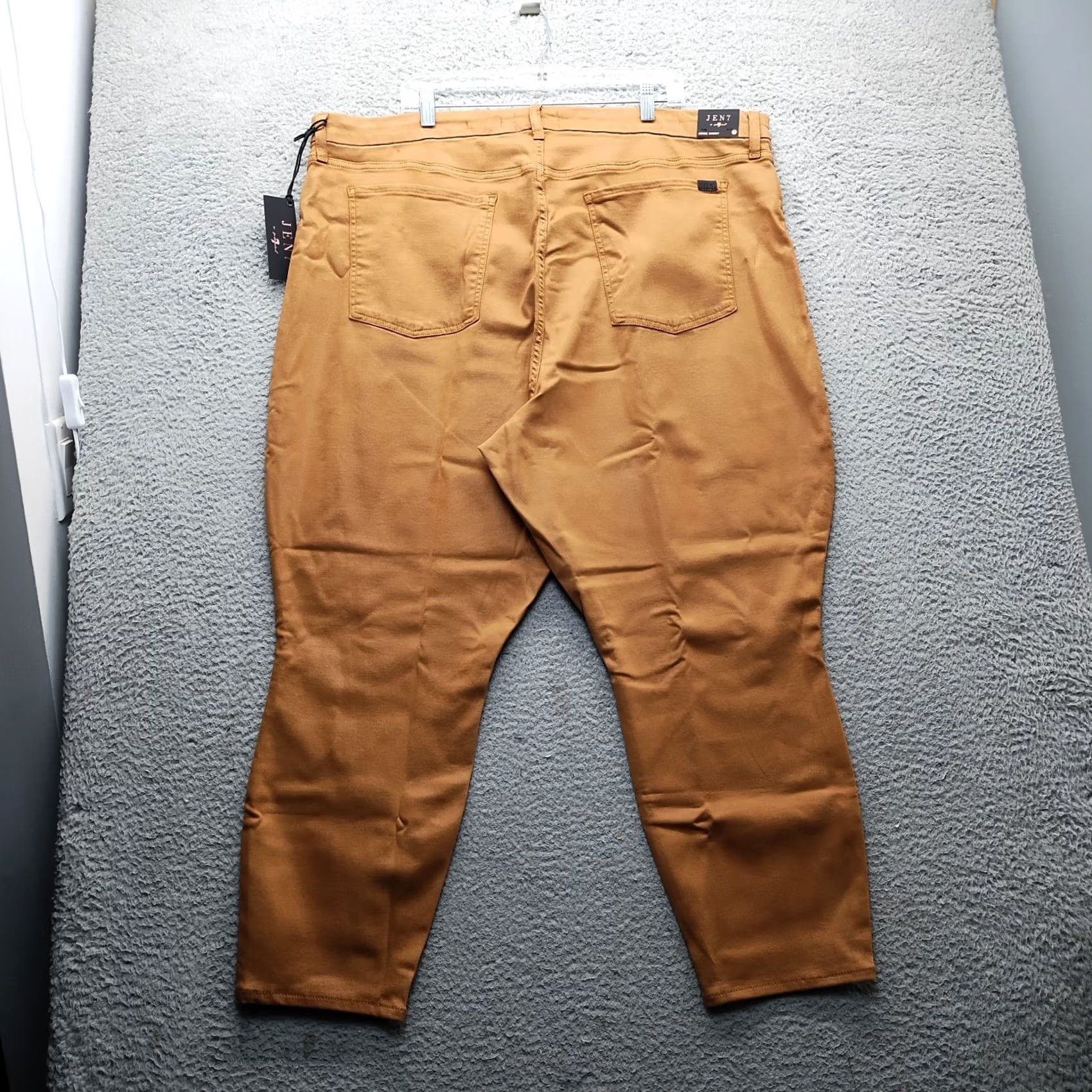7 For All Mankind Jen7 by 7 For All Mankind Ankle Jeans Womens 26 Brown Denim Comfort Skinny Leg Size 26" / US 2 / IT 38 - 2 Thumbnail