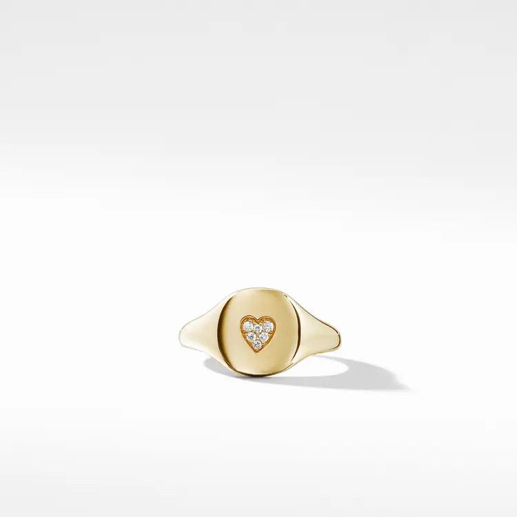 David Yurman o1s1wg111025 R14003D /Size 9 / Heart Pinky Ring in Golden Size ONE SIZE - 2 Thumbnail
