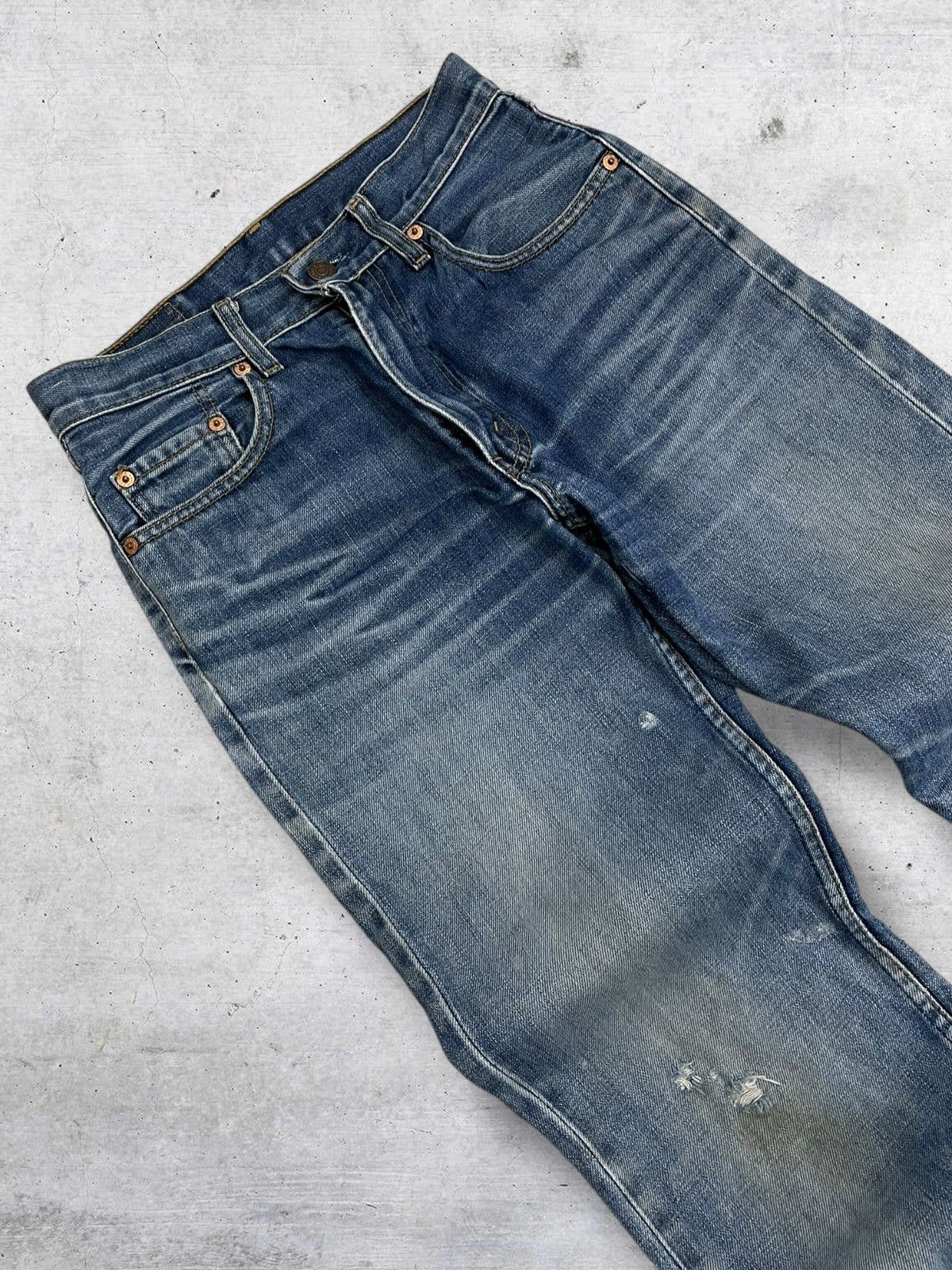 Levi's Vintage Clothing VINTAGE 501 LEVIS USA DESIGNER 90S OG OLD RIPPED MUD DENIM Size US 26 / EU 42 - 7 Thumbnail