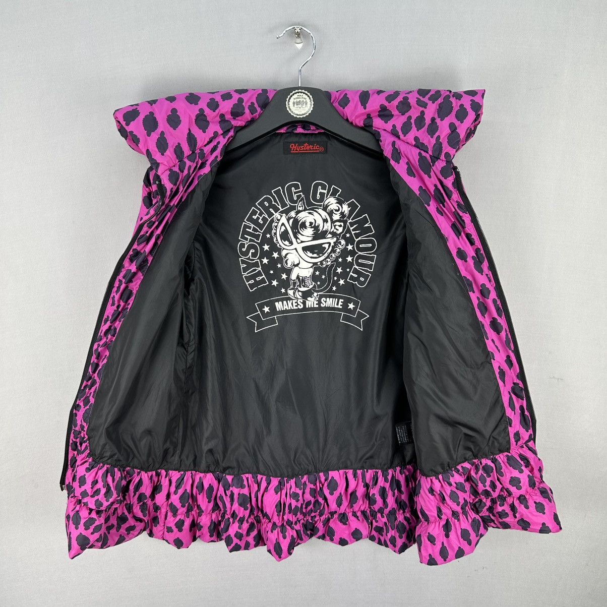 Hysteric Glamour Hysteric Glamour Mini Puffer Leopard Black Pink Jacket Size XS / US 0-2 / IT 36-38 - 8 Thumbnail