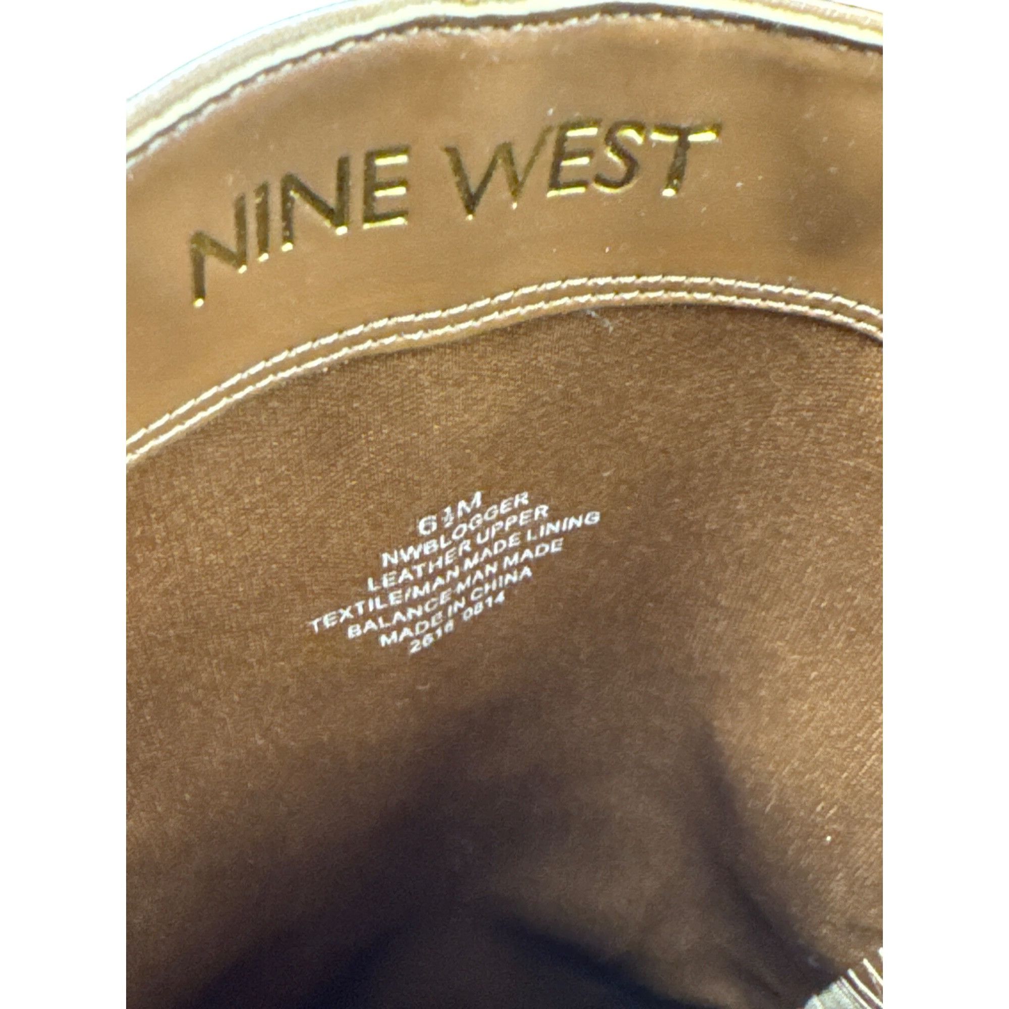 Nine West Nine West Womens Brown Knee-High Riding Leather Boots 6.5M S Size US 6.5 / IT 36.5 - 13 Thumbnail