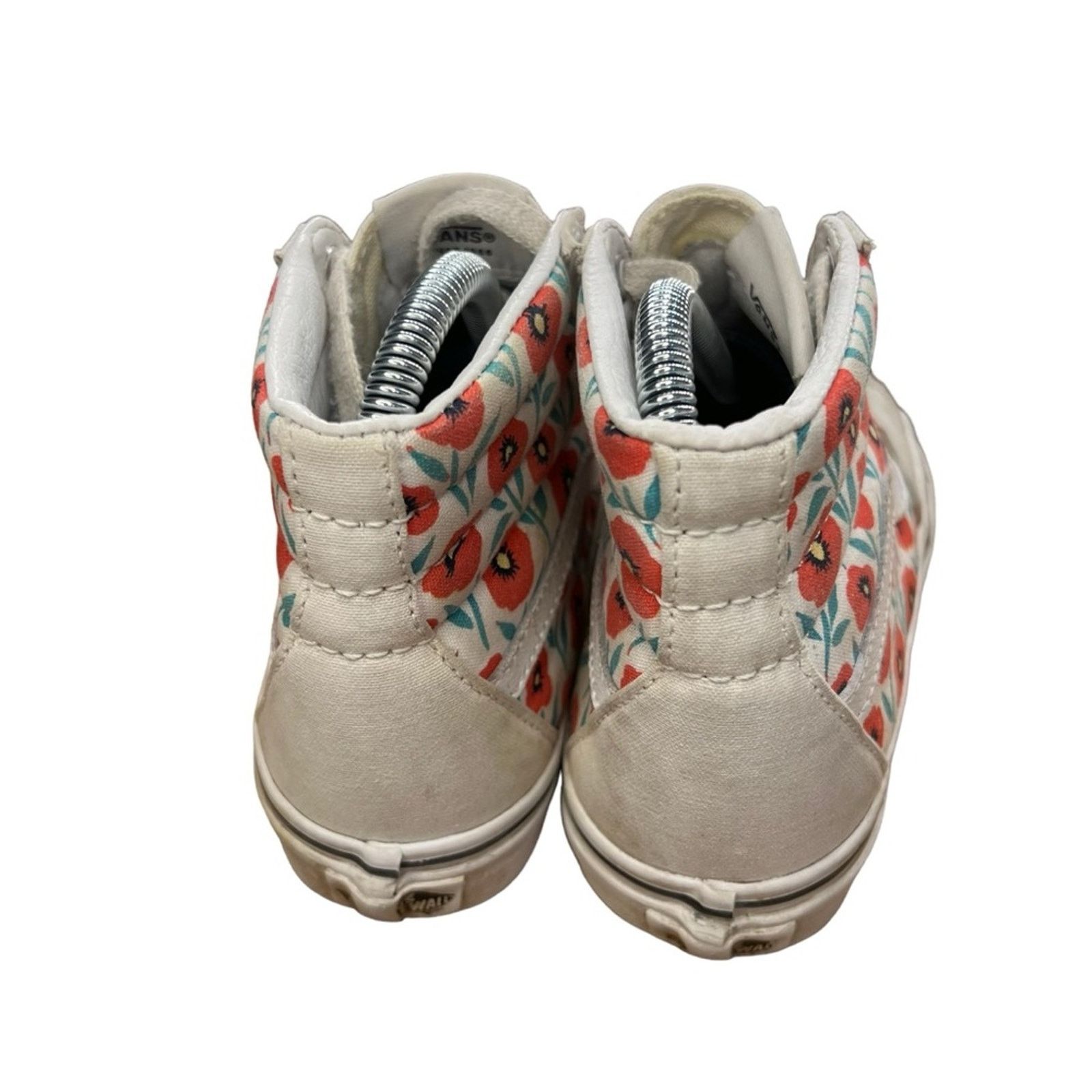 Vans Vans Sk8-Hi Womens Sneakers Size 5 White Red Teal Floral Size US 5 / IT 35 - 6 Thumbnail