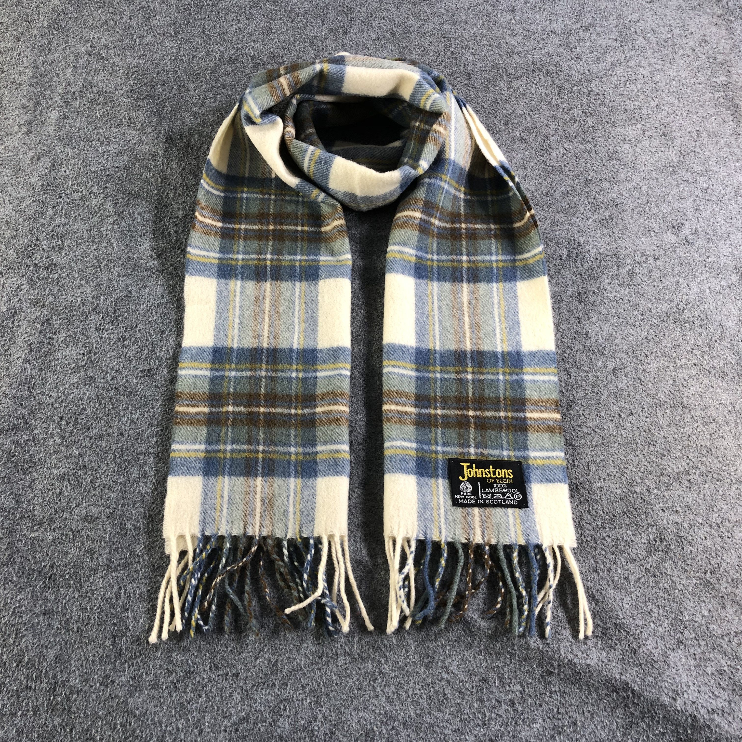 Johnstons Of Elgin Johnstons Of Elgin Tartan Wool Scarf Muffler V1819 Size ONE SIZE - 1 Thumbnail