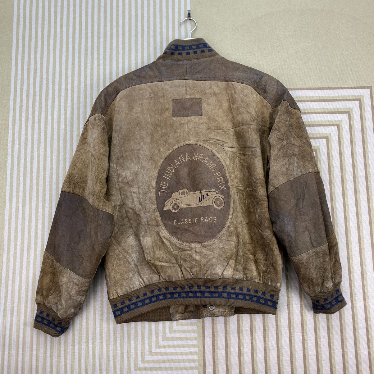 Japanese Brand 🫶 vintage Loch Lomond Per Uomo The Indiana Grand Prix Bomber Size US M / EU 48-50 / 2 - 2 Thumbnail