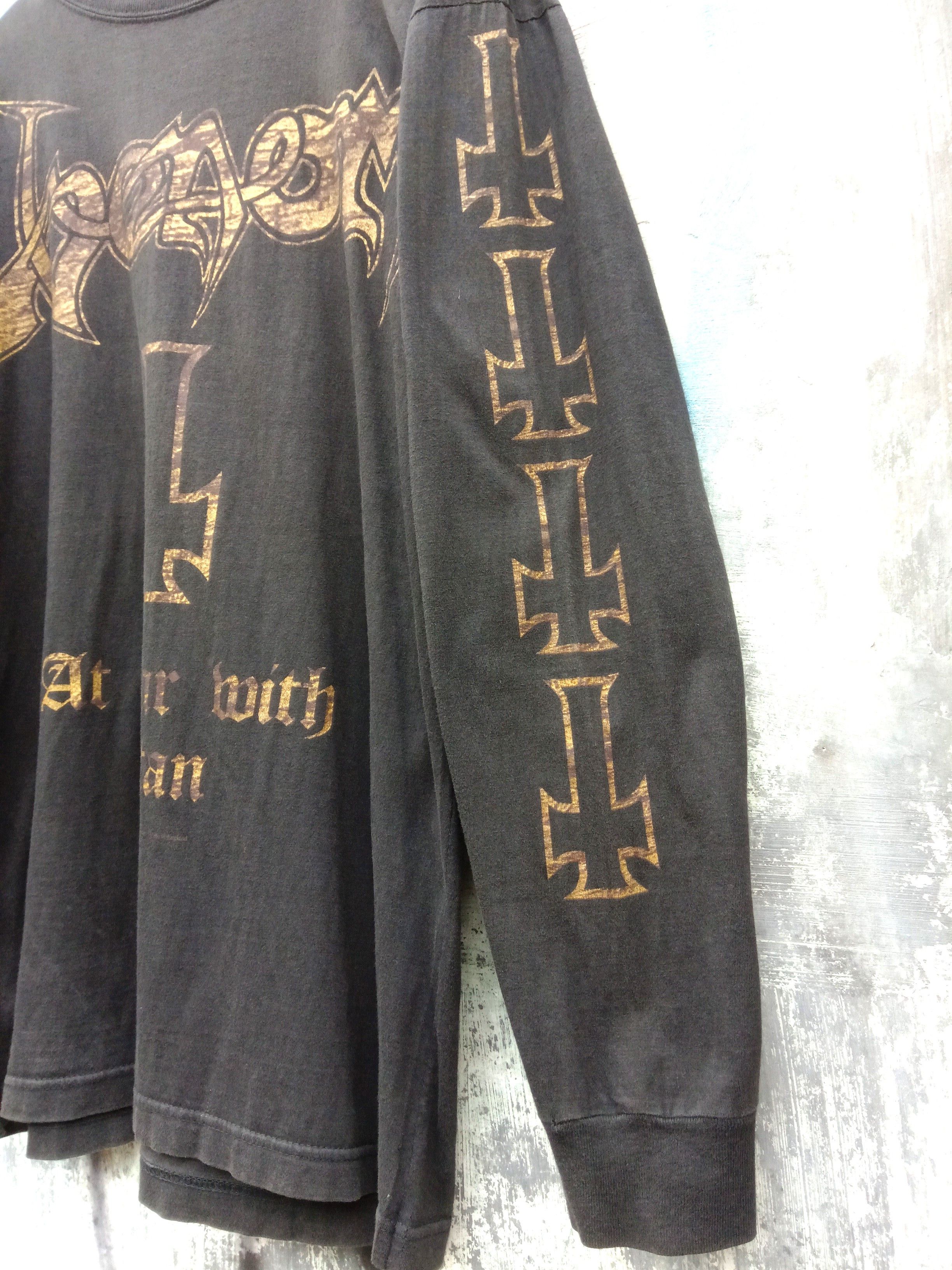 Band Tees × Vintage Rare Vintage 1997 Venom At War with Satan LS rare Size US M / EU 48-50 / 2 - 8 Thumbnail