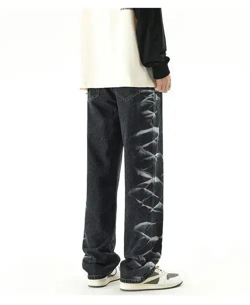 Jean × Vintage Korean Style Straight Casual Jeans Size US 32 / EU 48 - 3 Thumbnail
