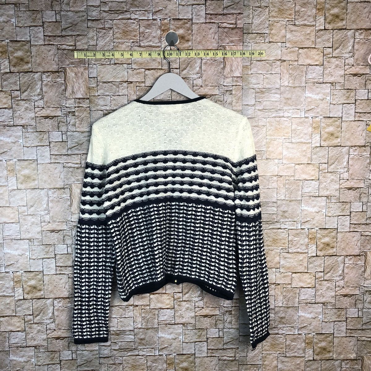 Junko Shimada Limited Edition Junko Shimada Blue Patterned Cardigans #A896 Size S / US 4 / IT 40 - 12 Thumbnail