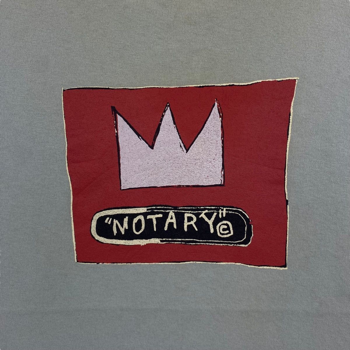 Jean-Michel Basquiat × Vintage Vintage 00's JEAN-MICHEL BASQUIAT Notary Portfolio Art Faded Size US M / EU 48-50 / 2 - 2 Thumbnail