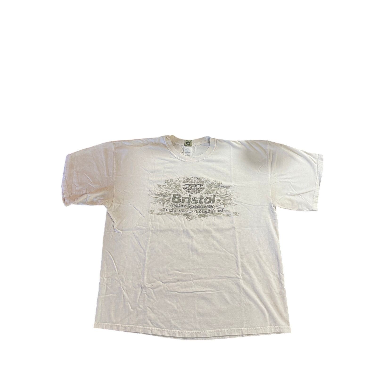 NASCAR NASCAR Tee Bristol Motor Speedway Oversized Men's 2XL White Size US XXL / EU 58 / 5 - 2 Thumbnail