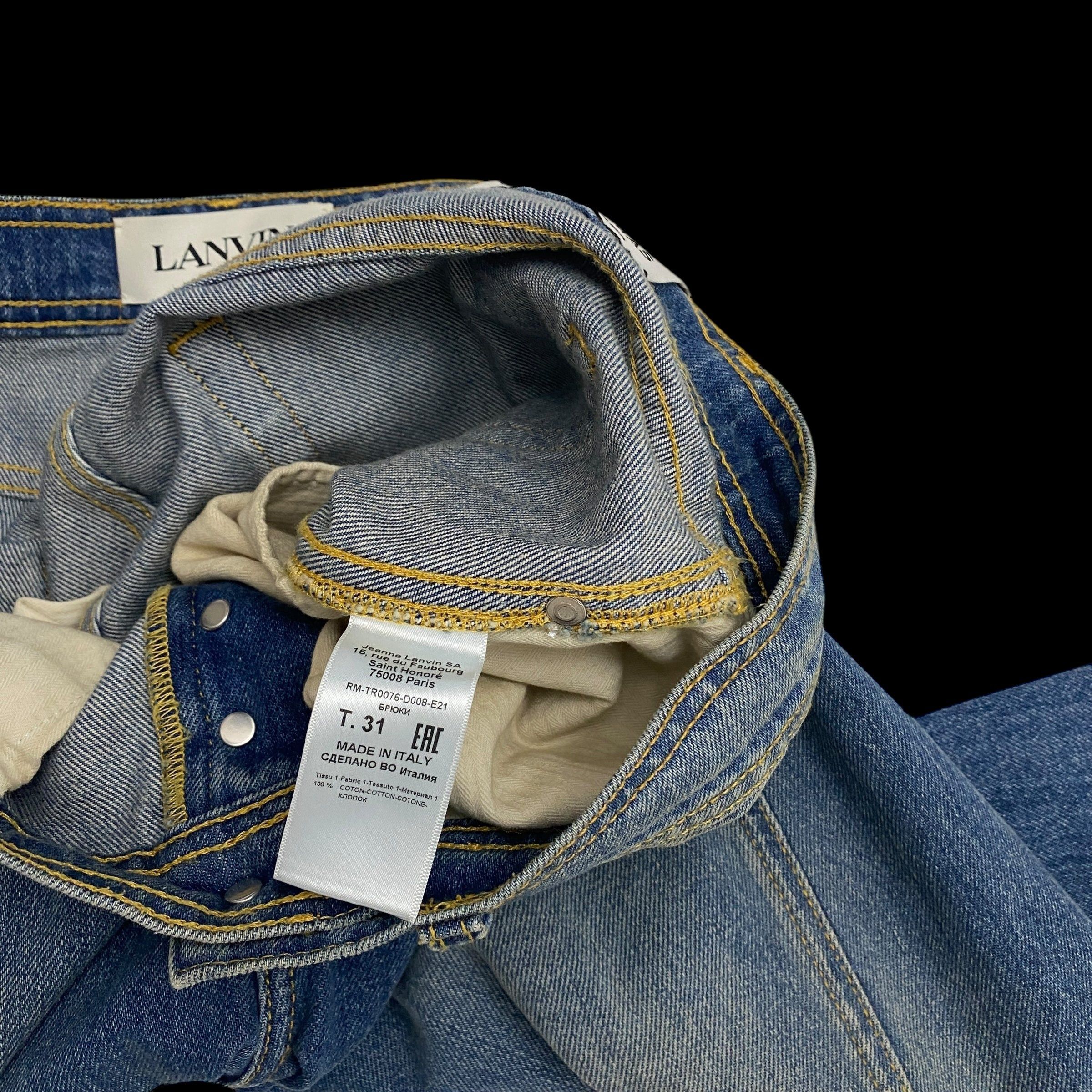 Gallery Dept. × Lanvin Lanvin x Gallery Dept. SS21 Flared Paint Splatter Jeans Size US 34 / EU 50 - 5 Thumbnail