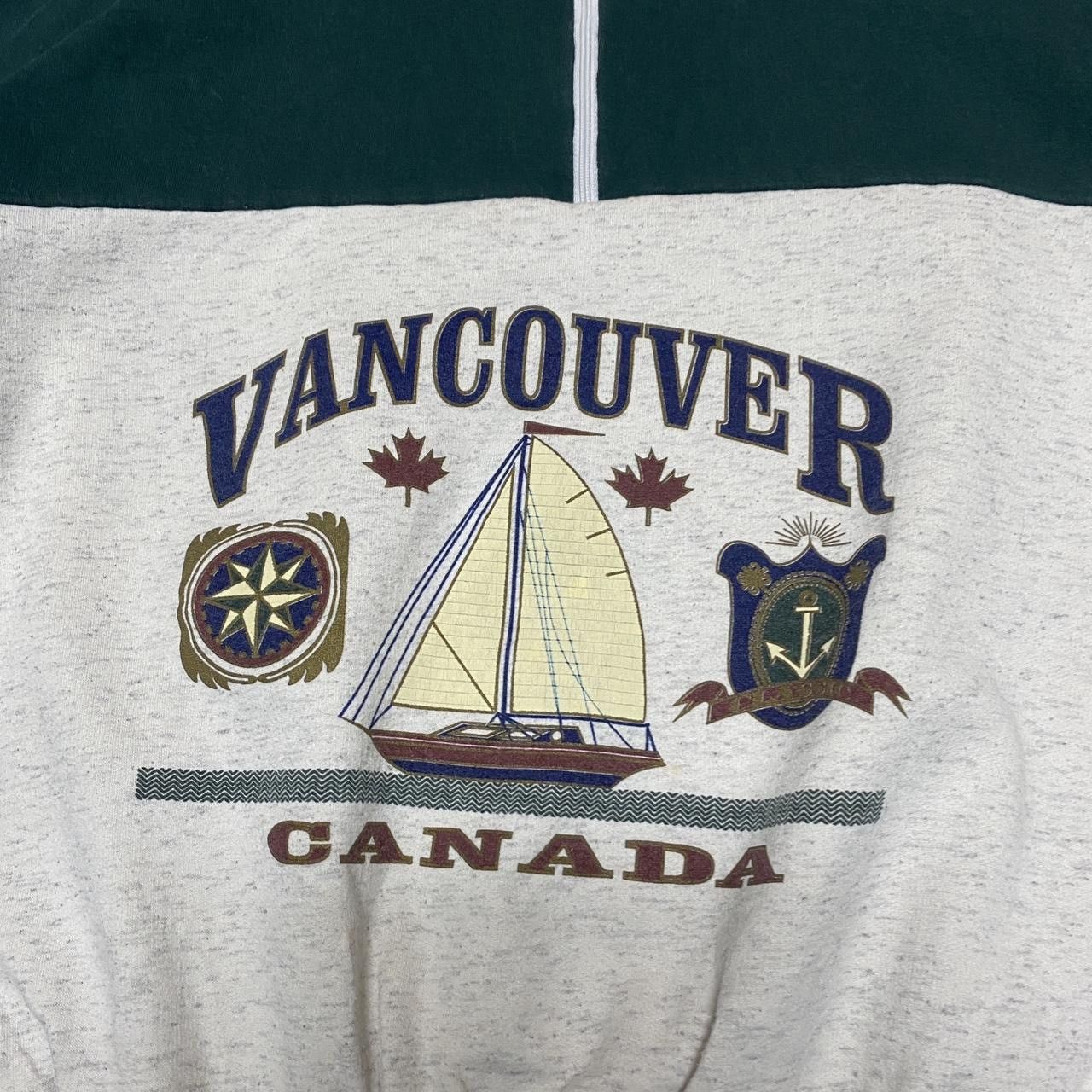 Other Vintage 90s Vancouver Canada grey and green sweatshirt Size US M / EU 48-50 / 2 - 2 Thumbnail