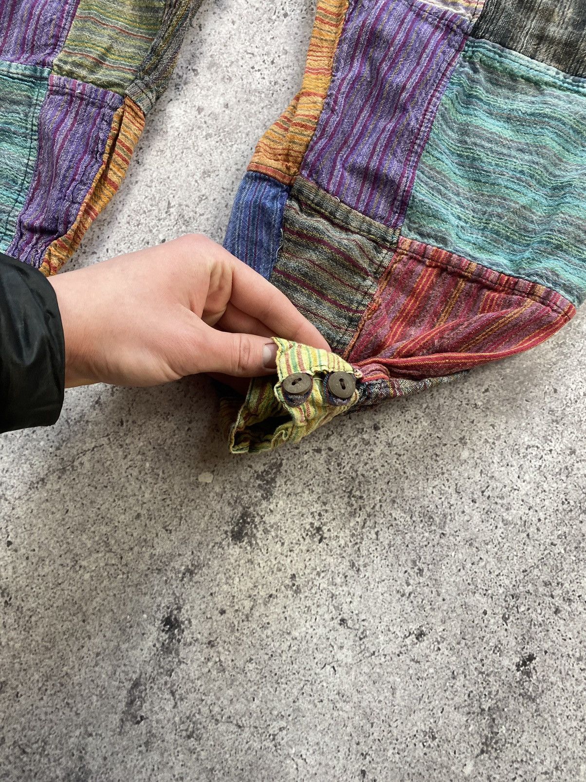 Japanese Brand Vintage NEPAL patchwork cargo pants Junya Watanabe JAPANESSE Size US 34 / EU 50 - 7 Thumbnail