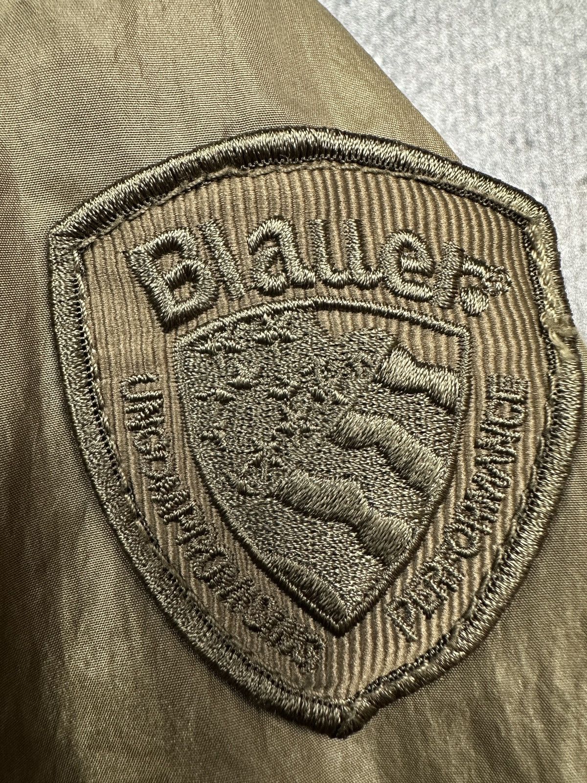 Alpha Industries Blauer USA Military-Style Hooded Belted Nylon Jacket 90s y2k Size XL / US 12-14 / IT 48-50 - 4 Thumbnail