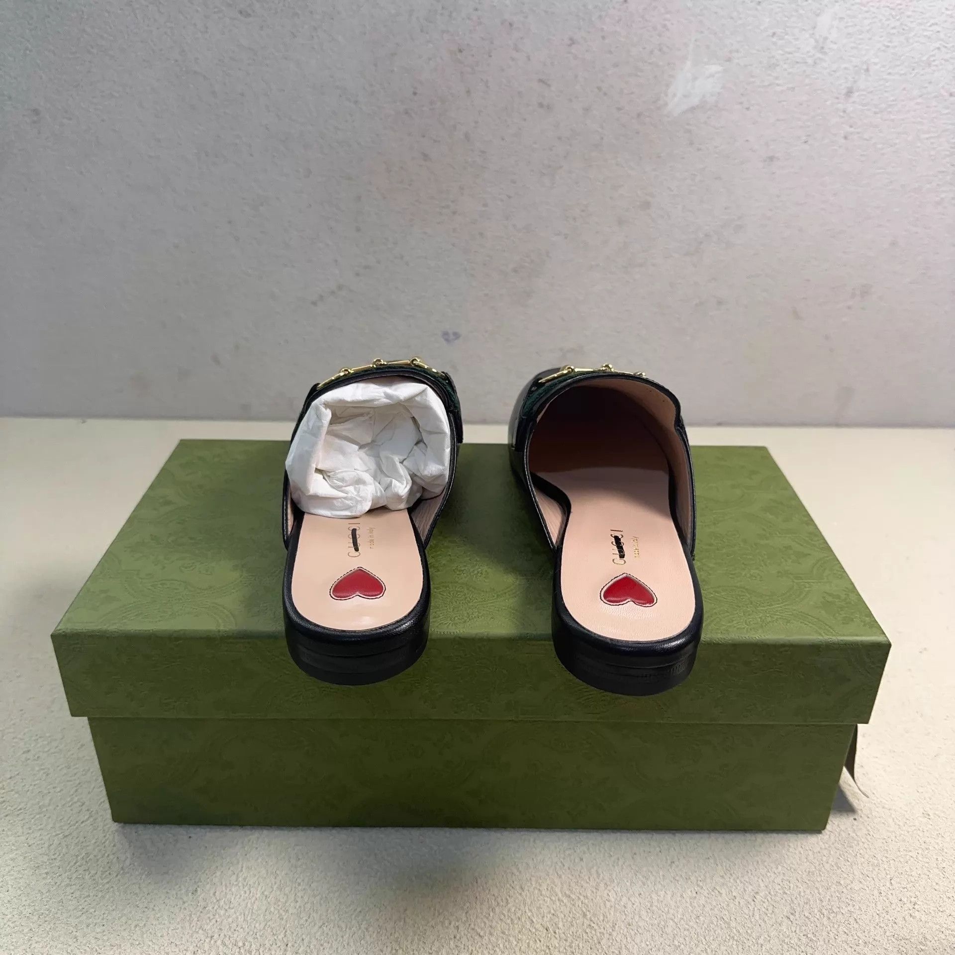 Gucci GUCCI Princetown Horsebit Women's Black Slippers Size US 5.5 / IT 35.5 - 3 Thumbnail