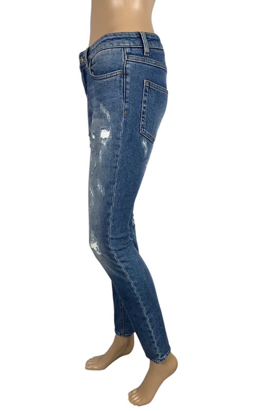 Dolce & Gabbana Dolce & Gabbana Blue Cropped Slim Jeans Stretch size 36 Size 25" / US 0 / IT 36 - 4 Thumbnail