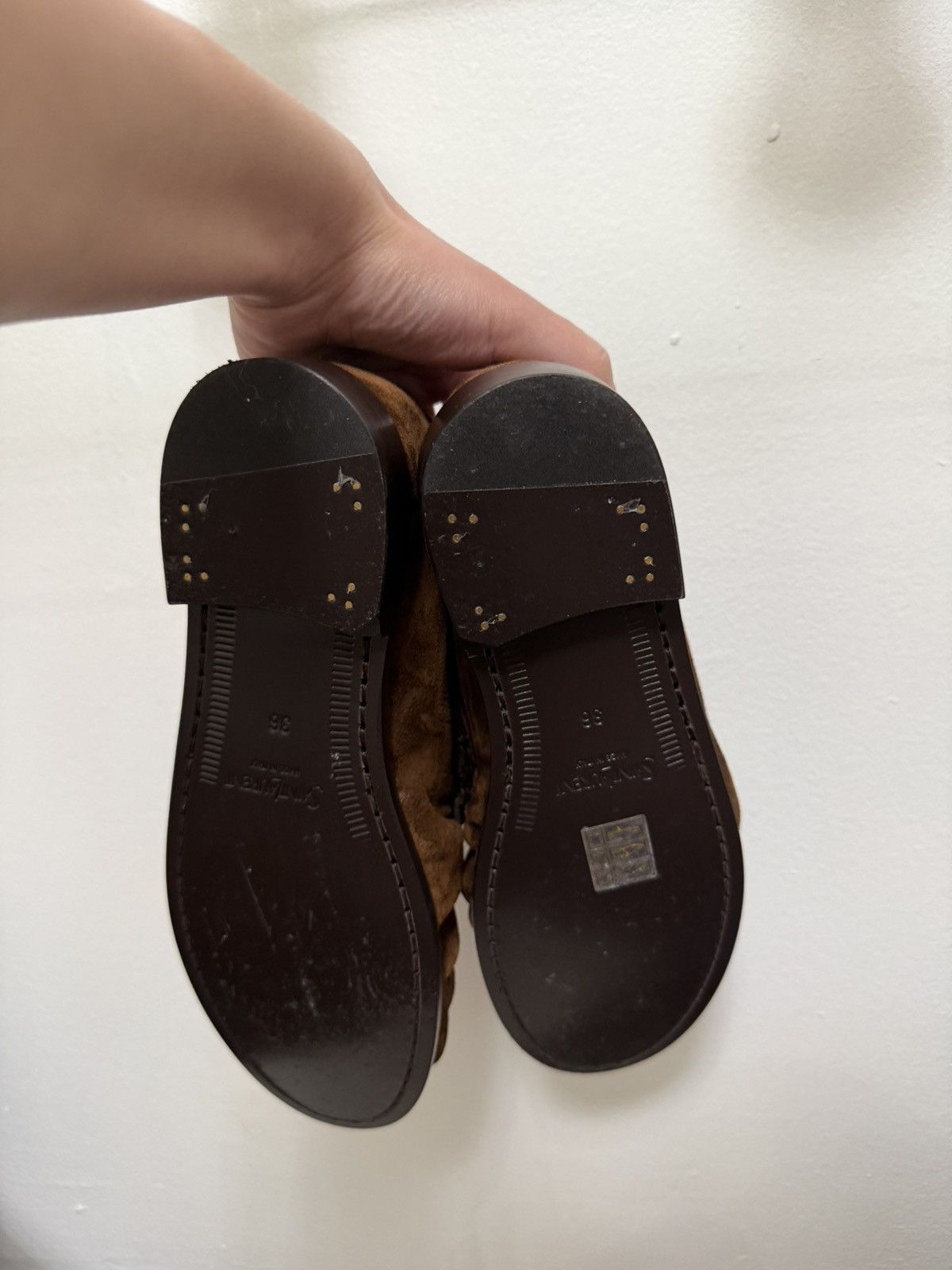 Yves Saint Laurent YSL BROWN SUEDE LOAFERS Size US 6 / IT 36 - 7 Thumbnail