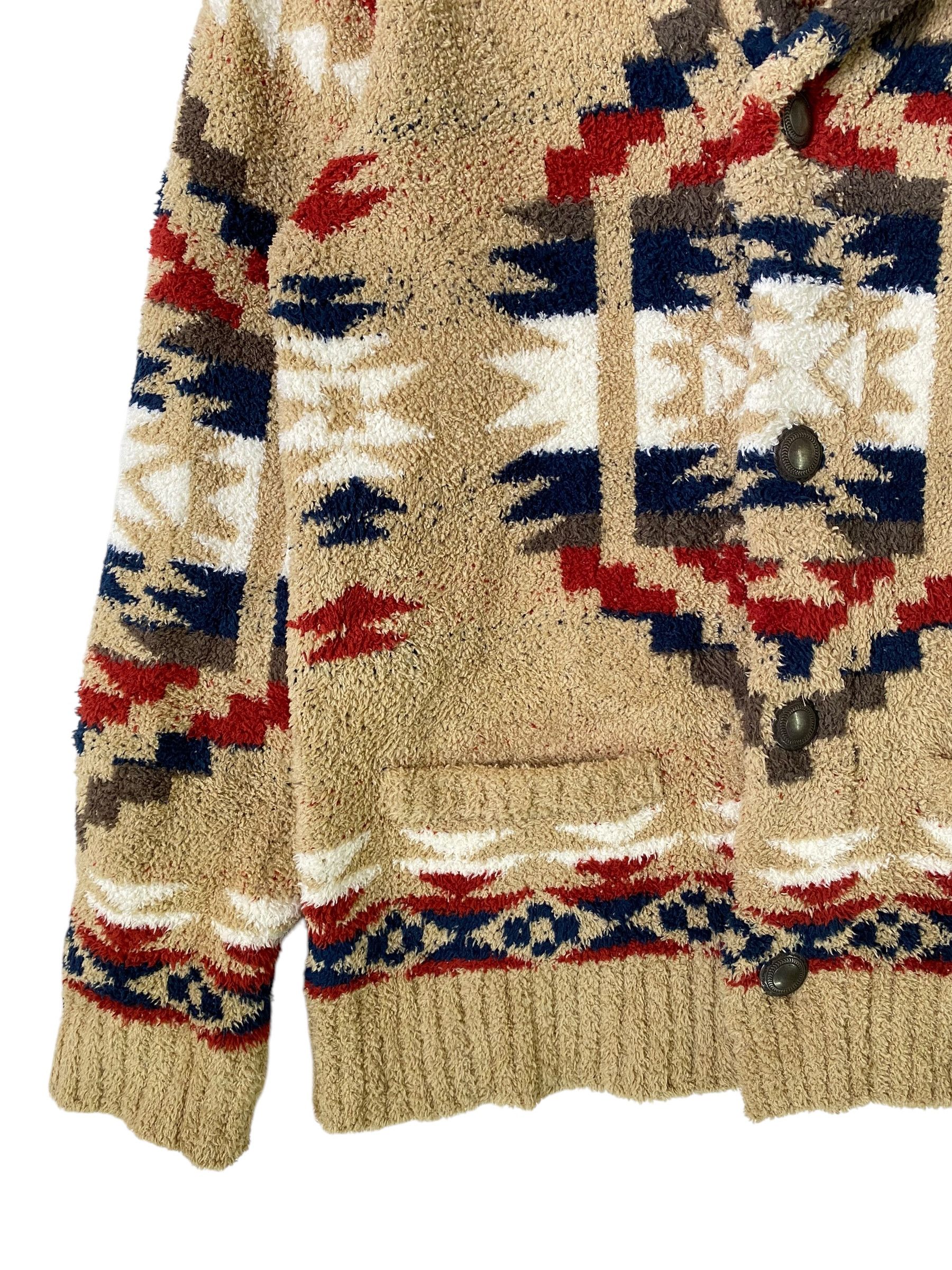 Retrofit Titicaca navajo aztec shawl collar deep pile fleece jacket Size US XS / EU 42 / 0 - 5 Thumbnail