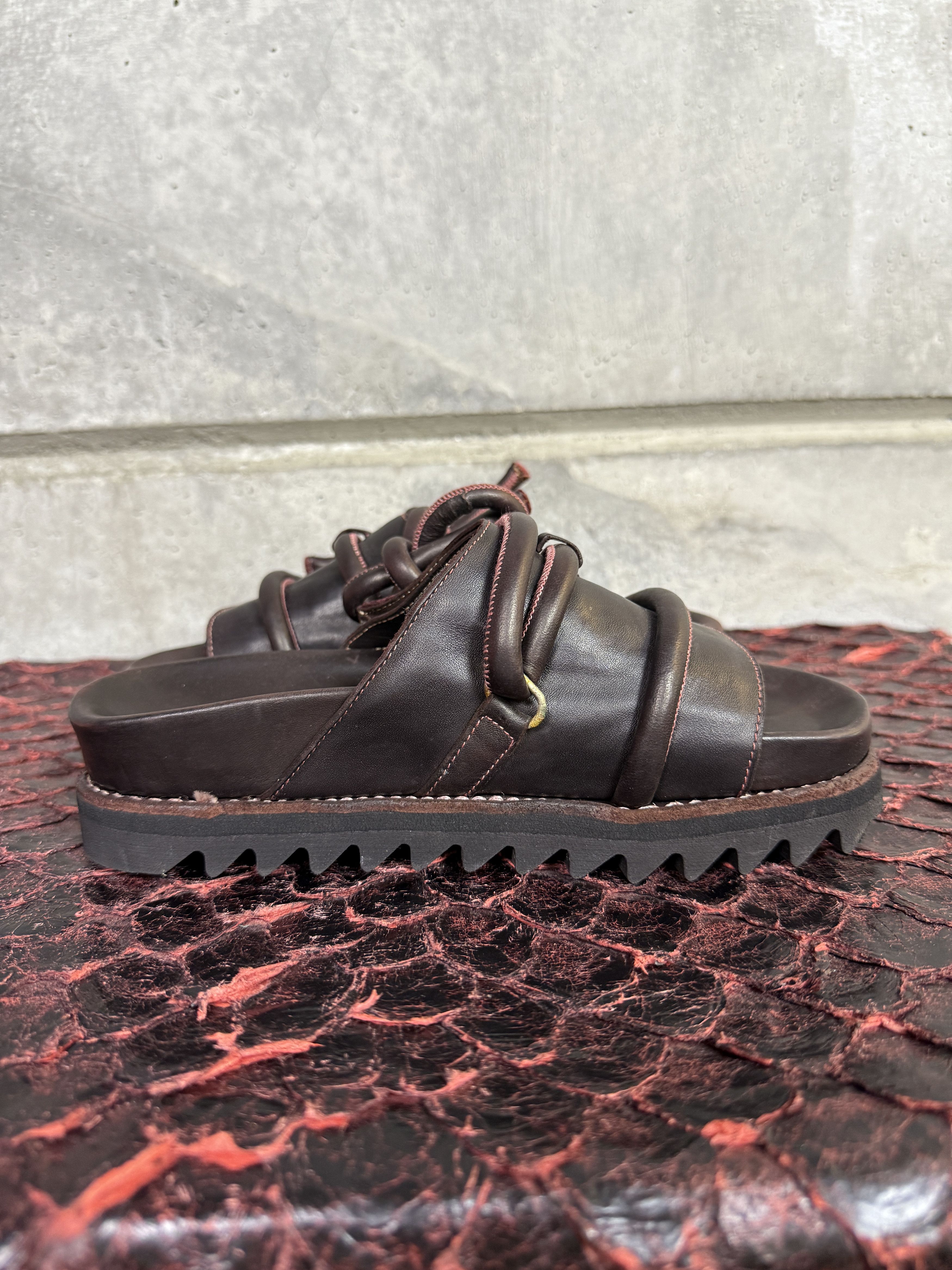Guidi Guidi BRK09 Lace-Up zip Leather Sandals Size US 7 / IT 37 - 6 Thumbnail