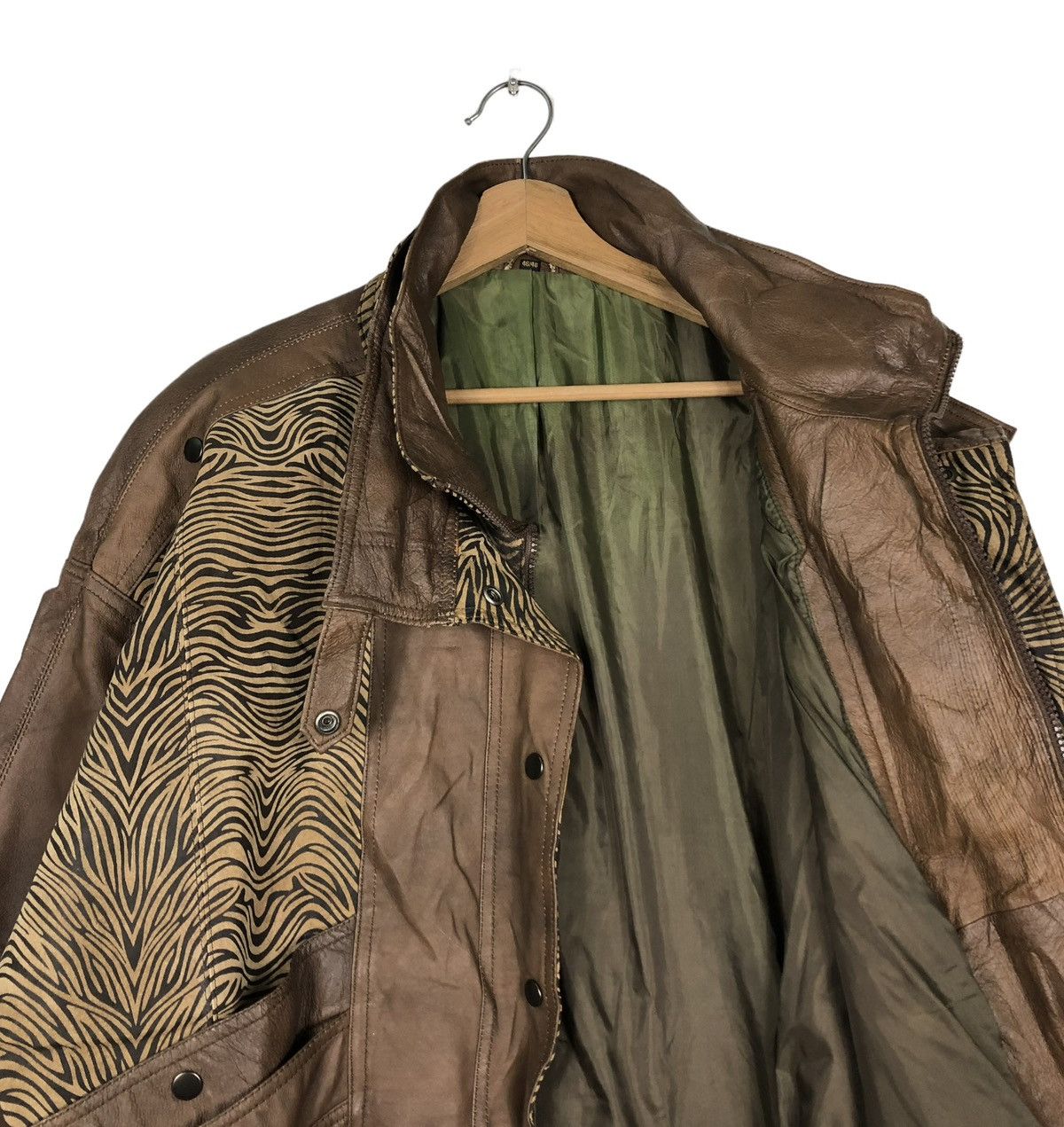 Japanese Brand 🔥VINTAGE BIKER LEATHER JACKET ECHT LEDER ISSEY MIYAKE Size US M / EU 48-50 / 2 - 14 Thumbnail