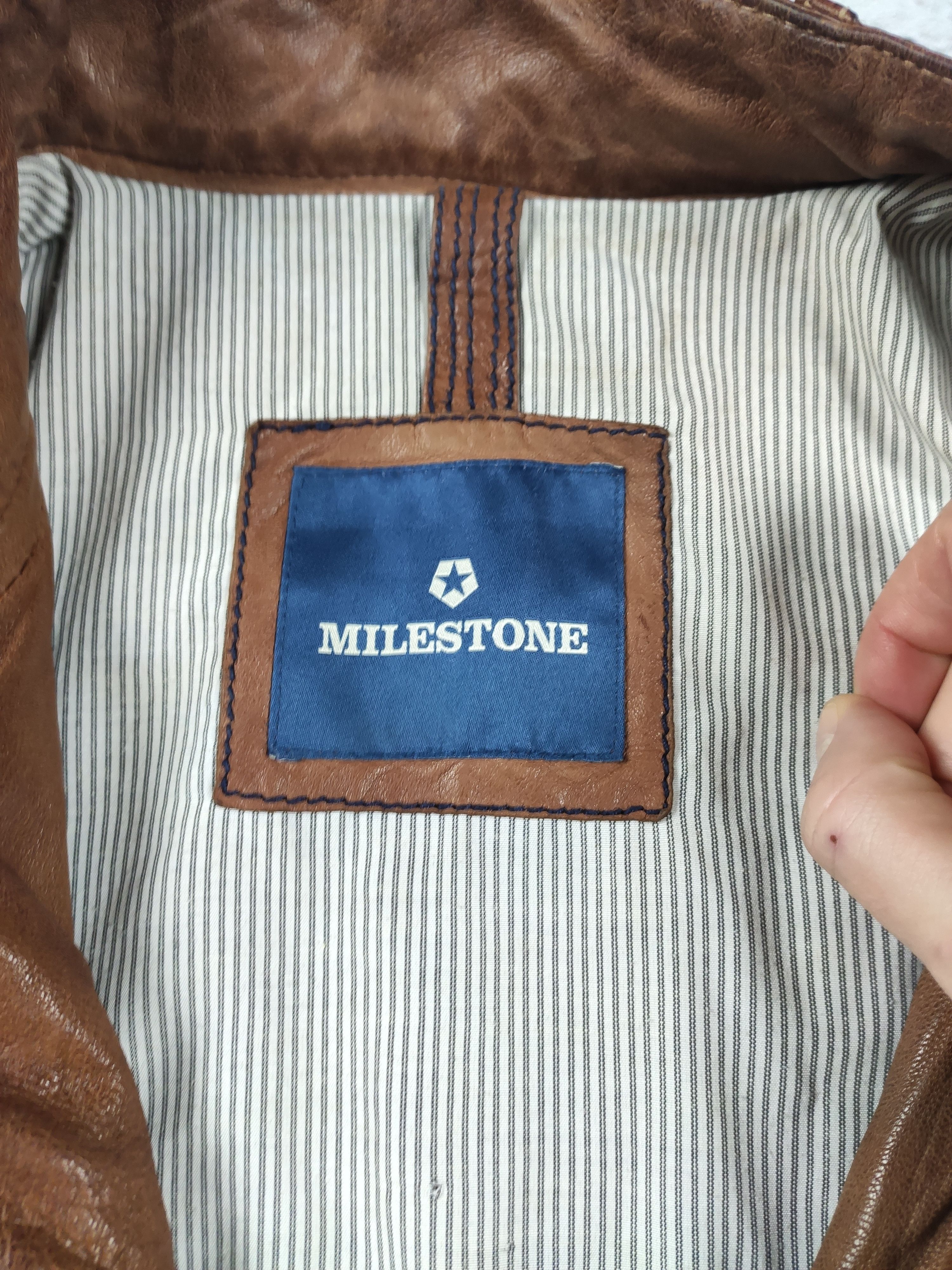 Milestone Milestone leather jacket brown men elegant Size US L / EU 52-54 / 3 - 7 Thumbnail