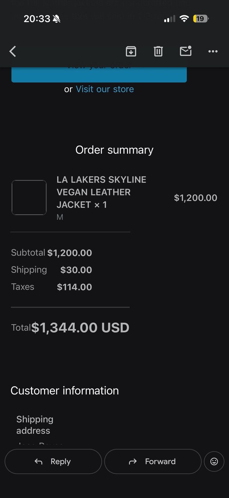 Jeff Hamilton LA Lakers Skyline Jacket by Jeff Hamilton Size US M / EU 48-50 / 2 - 9 Thumbnail
