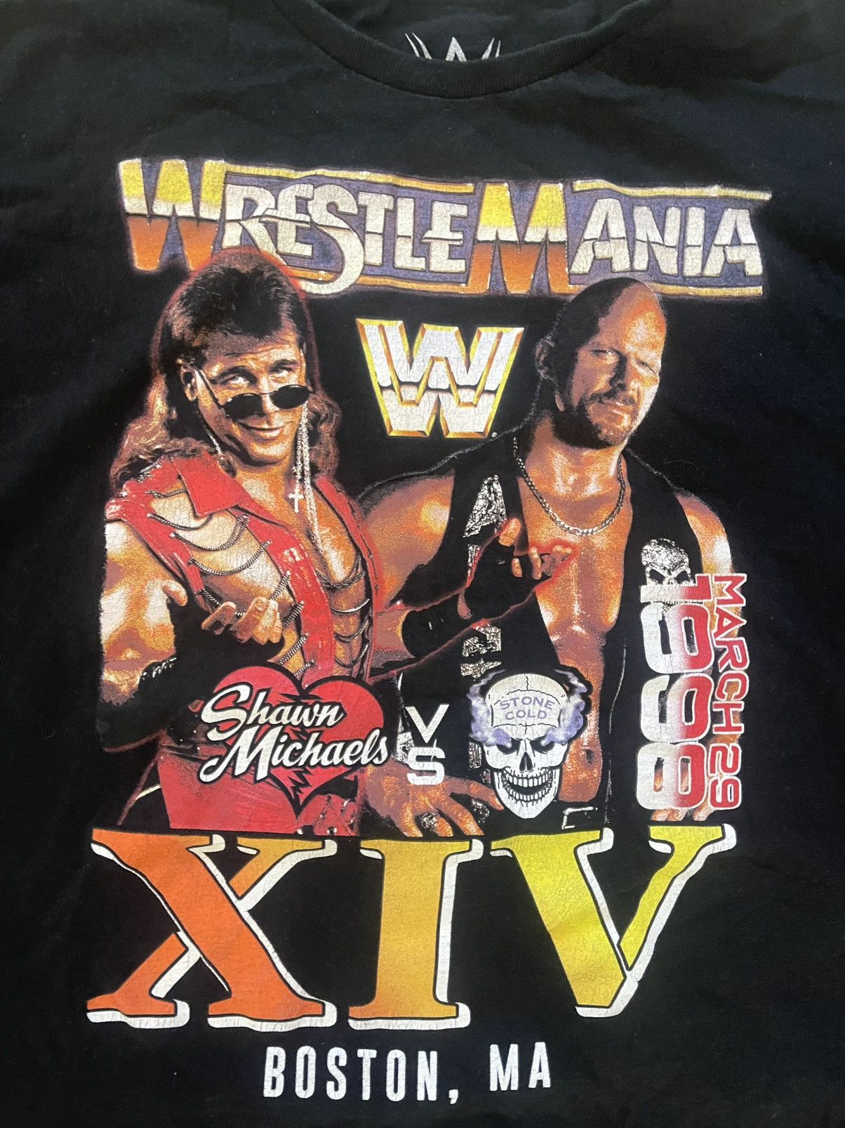 WWE Vintage Stone Cold Wrestlemania WWE Shirt Size US XL / EU 56 / 4 - 2 Thumbnail