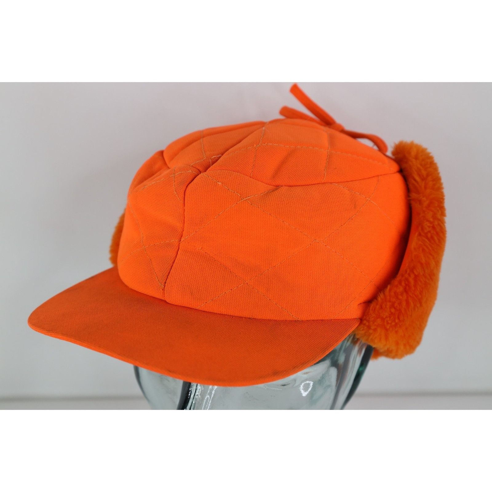 Vintage Vintage 70s 80s Streetwear Quilted Ear Flap Trappers Hat Size ONE SIZE - 1 Thumbnail