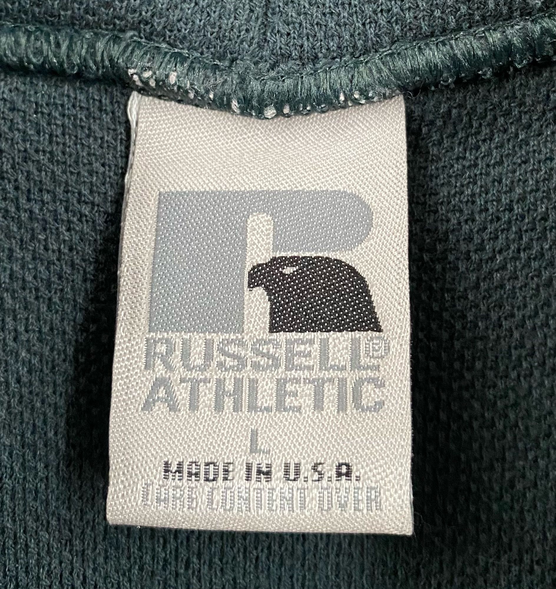 Russell Athletic 90’s Russell Athletic Forest Green 1/4 Zip Hoodie Large Size US L / EU 52-54 / 3 - 5 Thumbnail