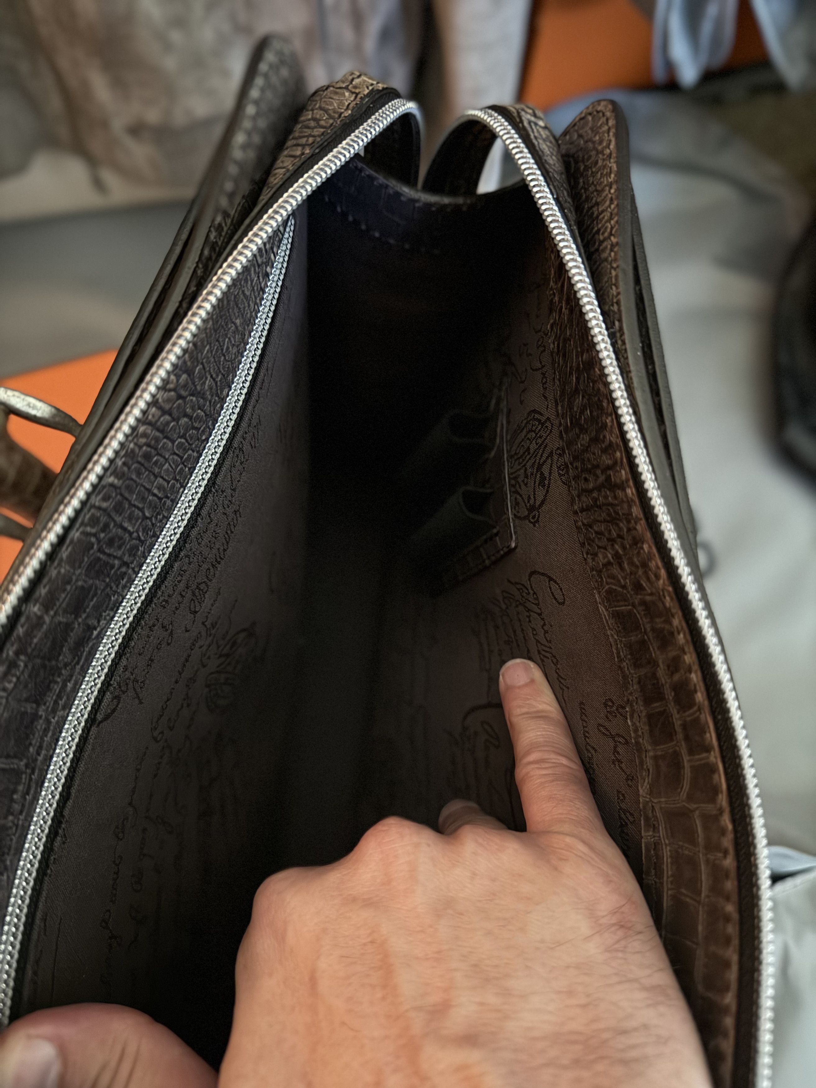 Berluti Ultimate Rare $36K MTO BERLUTI Alligator Crocodile Briefcase Size ONE SIZE - 18 Thumbnail