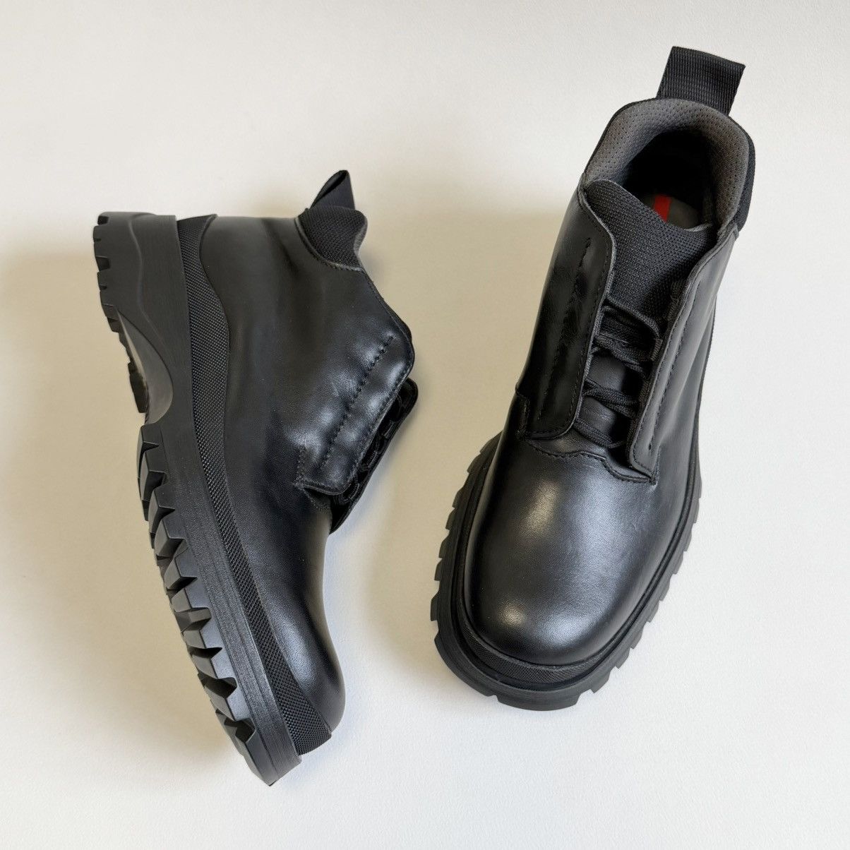 Prada OG Black Leather ‘Brixxen’ Chukka Boots Size US 8.5 / EU 41-42 - 20 Thumbnail
