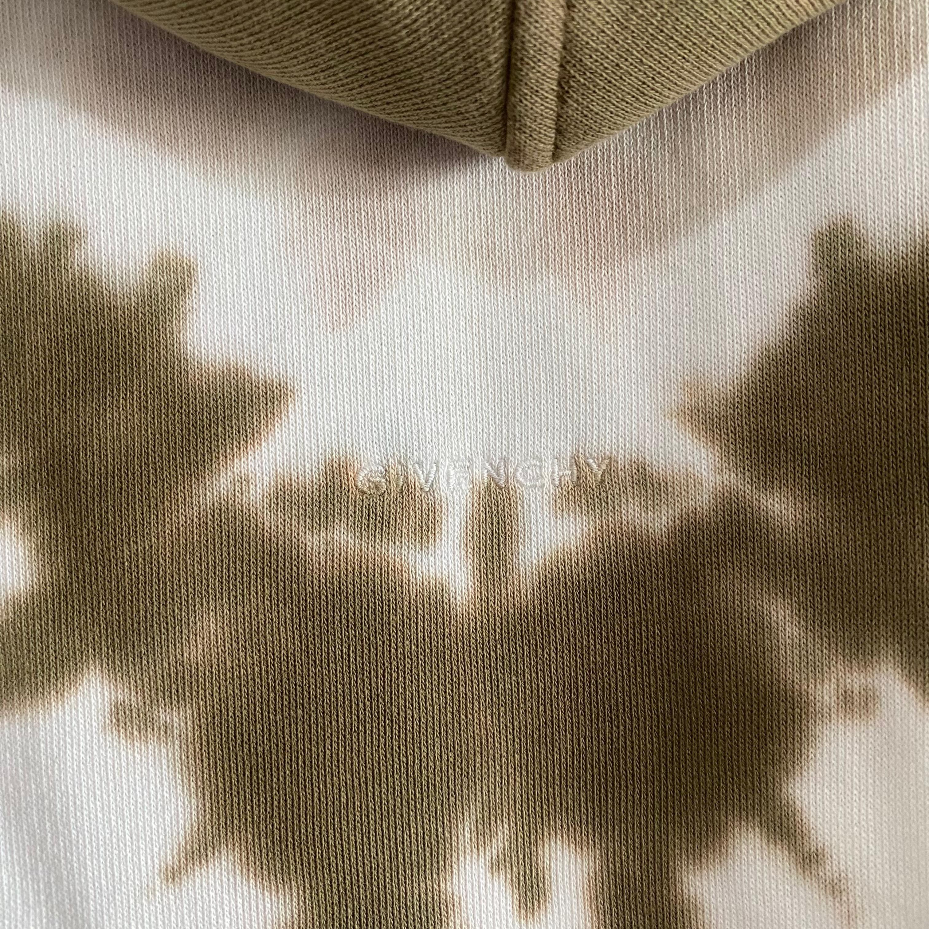 Givenchy Green Tie Dye Heart Logo Oversized Buttoned Hoodie Size M / US 6-8 / IT 42-44 - 13 Thumbnail