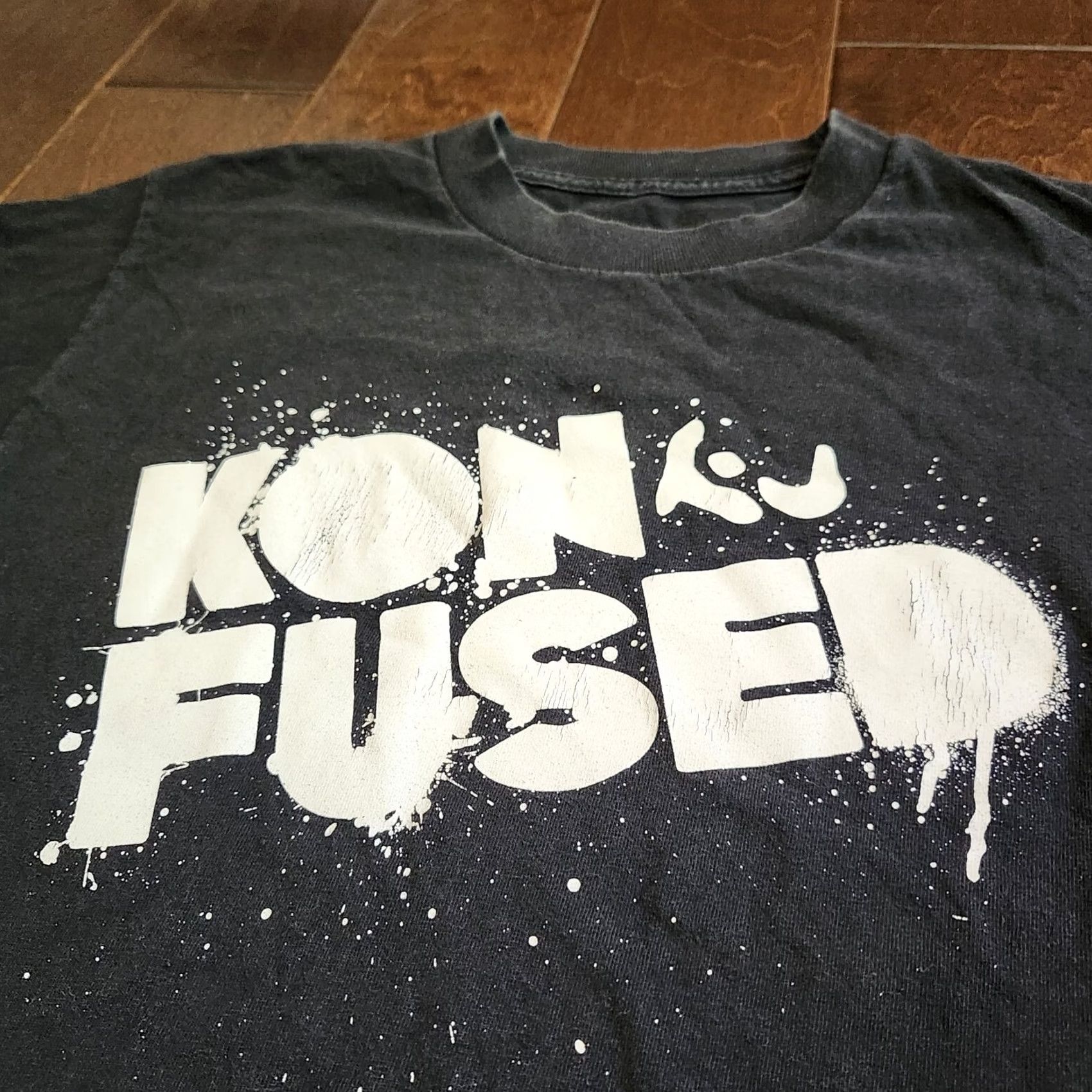 Logo 7 Konfused Mens Black White Logo Graphic Print T-shirt Size S Size US S / EU 44-46 / 1 - 7 Thumbnail