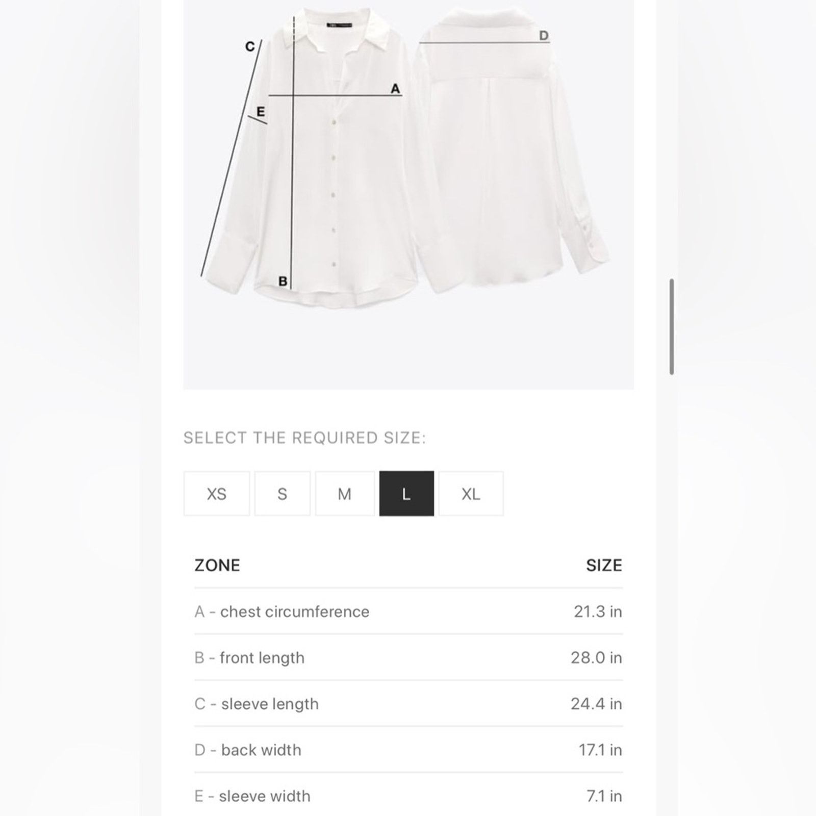 Zara Nwt- zara-Basic Flowing Shirt - ZW COLLECTION-Large Size L / US 10 / IT 46 - 8 Thumbnail