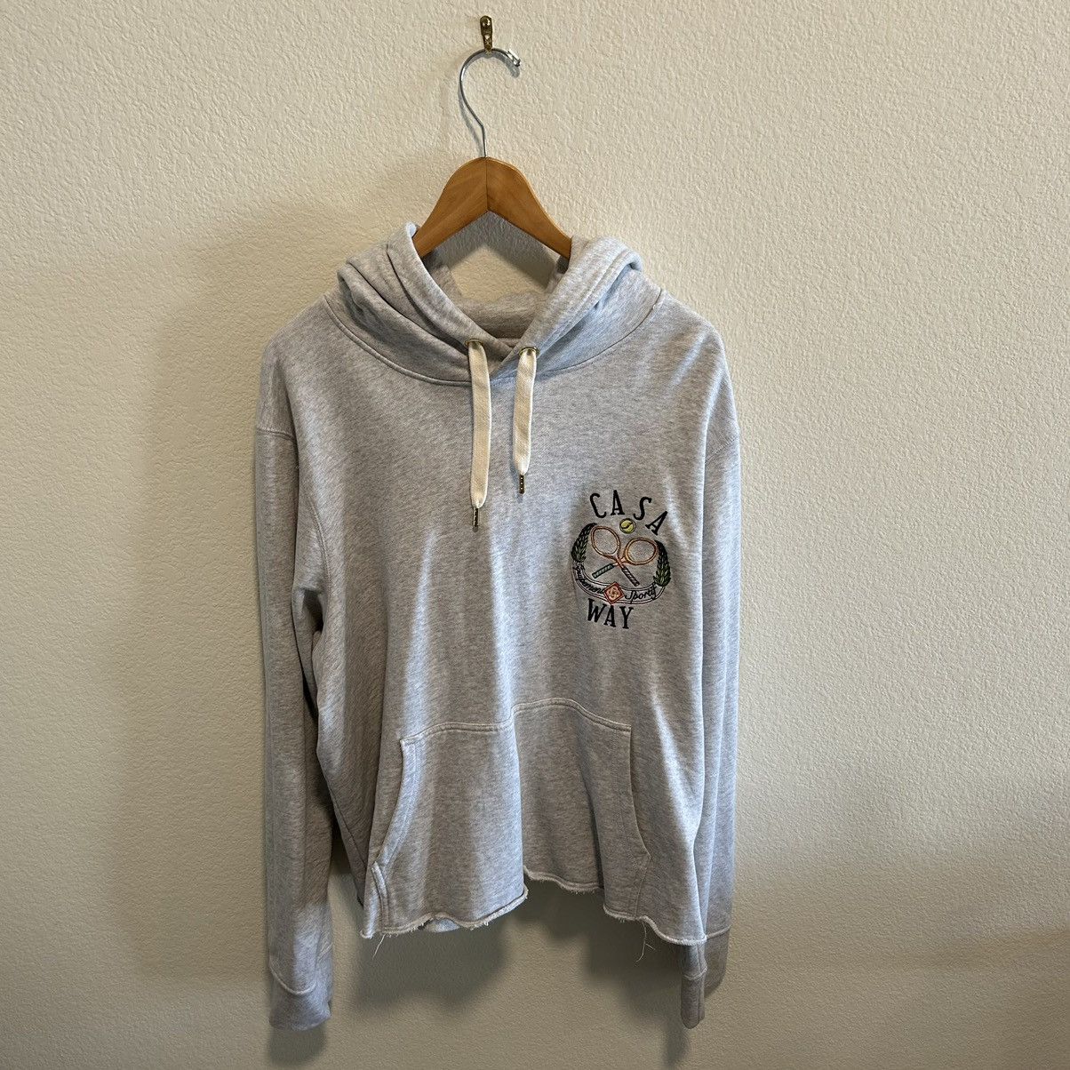 Casablanca Casablanca Casa Way crest logo cropped hoodie Size US XL / EU 56 / 4 - 1 Thumbnail