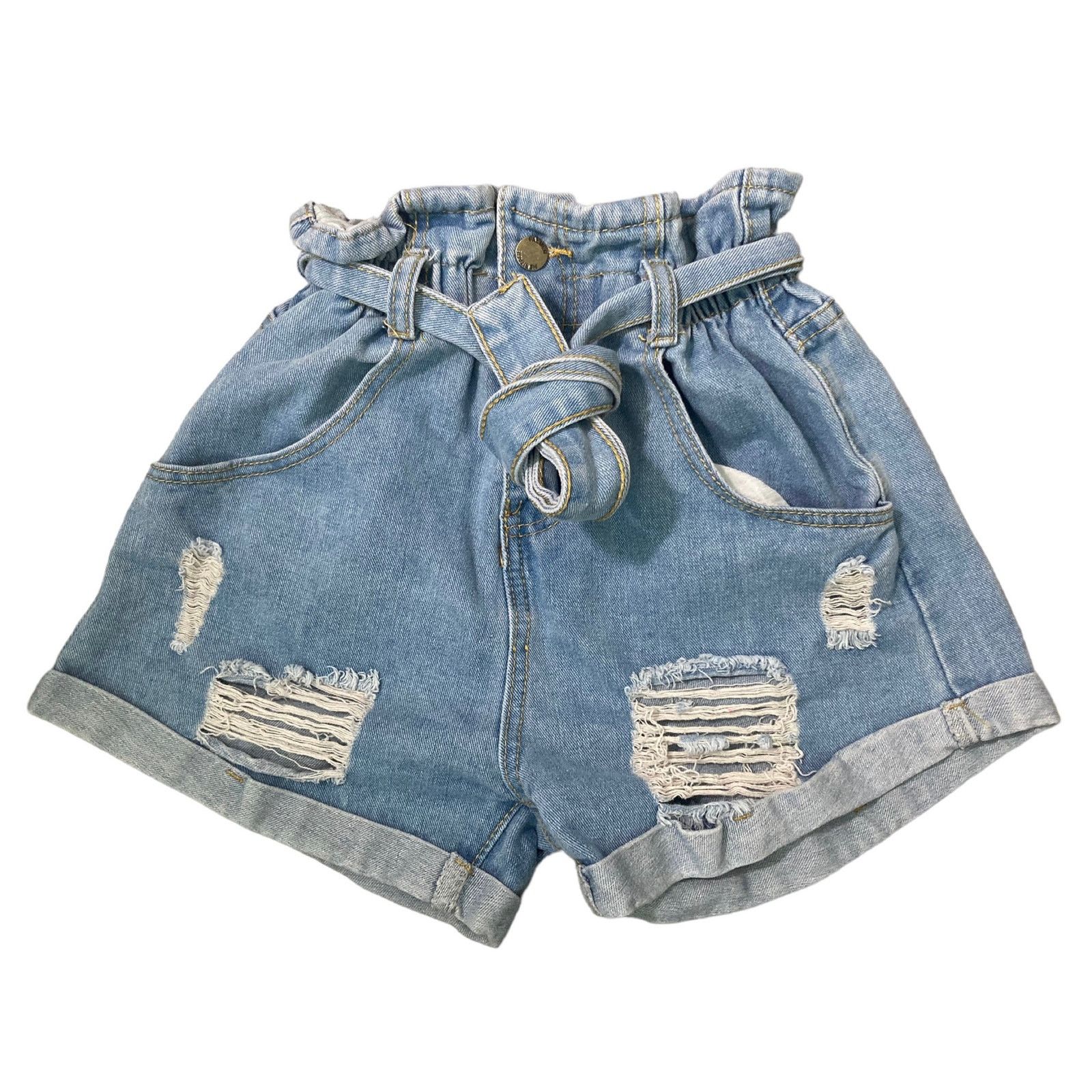Shein Shein Women's XS High Rise Denim Blue Shorts Casual Fashion Size 22" - 1 Thumbnail