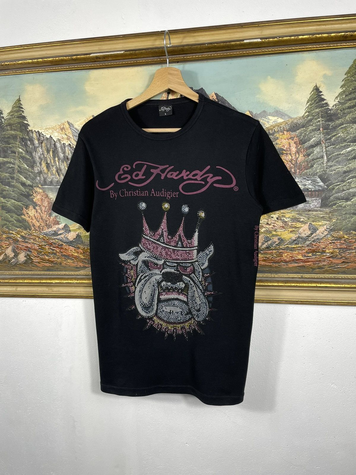 Christian Audigier × Ed Hardy × Vintage Ed Hardy Retro 00s Tees Short Sleeve Affliction Grunge Cyber Size S / US 4 / IT 40 - 2 Thumbnail