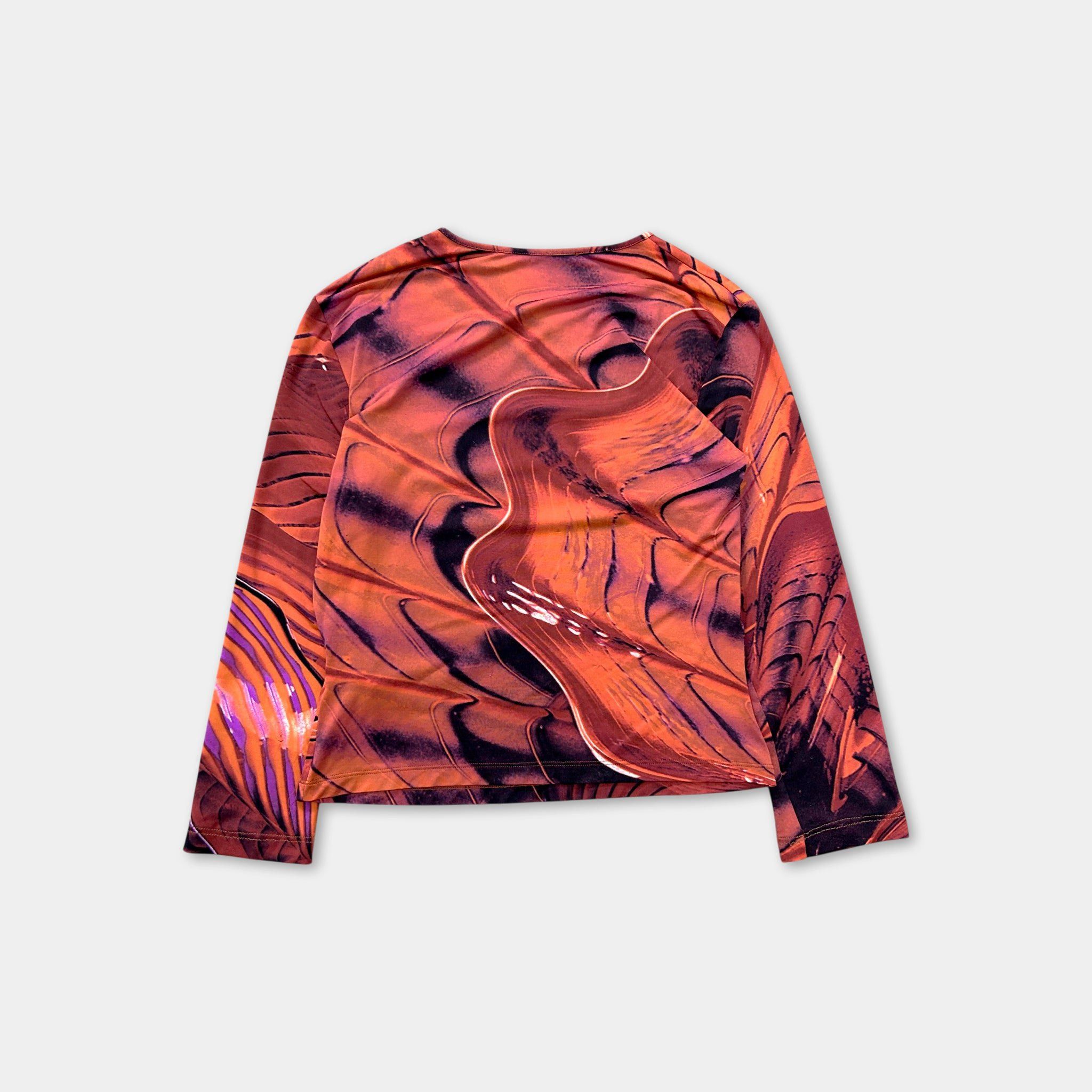 Roberto Cavalli Roberto Cavalli Class 2000s Psychedelic Print Longsleeve Size US S / EU 44-46 / 1 - 4 Thumbnail