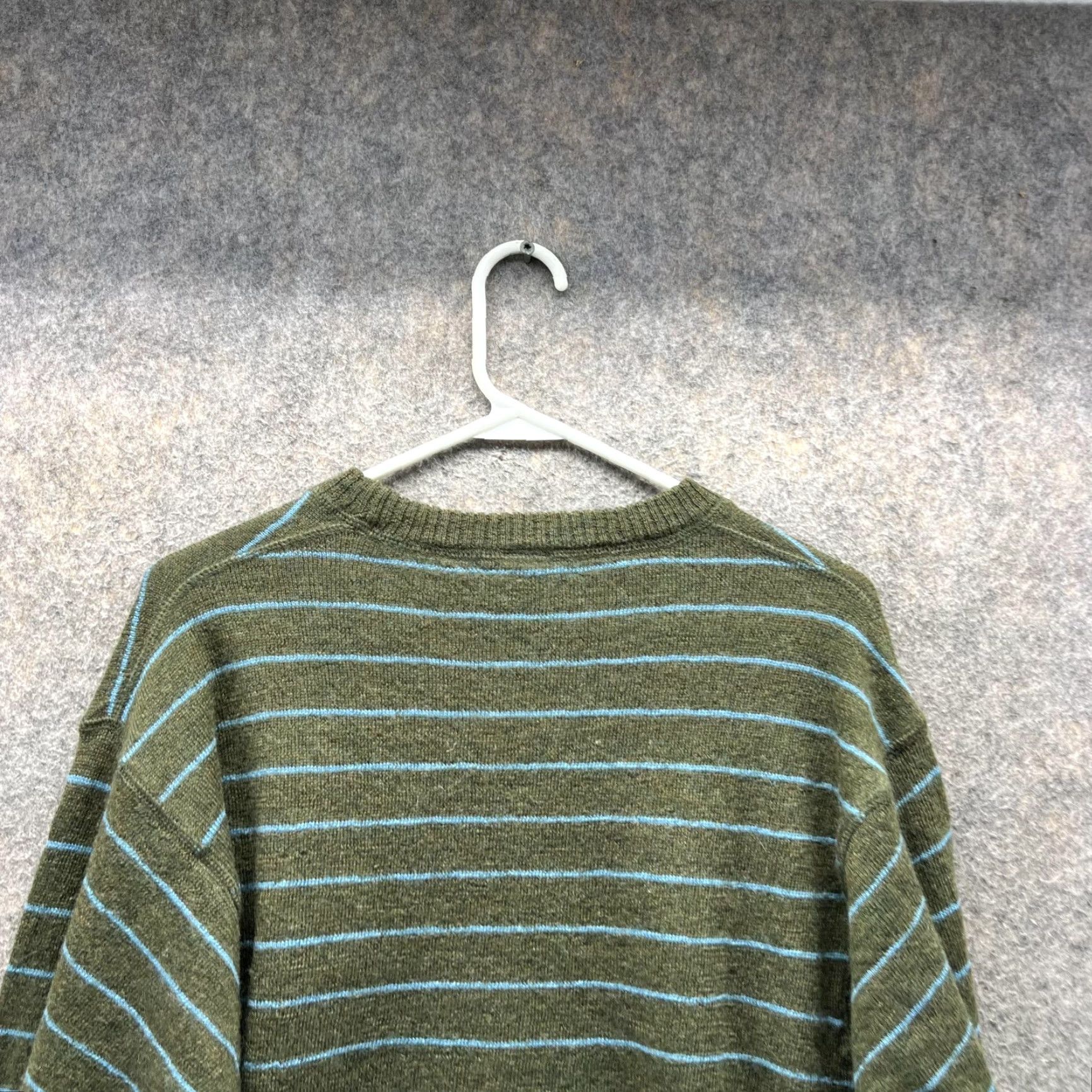 Gap VINTAGE Gap Sweater Men XXL Green Crewneck Pullover Striped Cotton Size US XXL / EU 58 / 5 - 7 Thumbnail