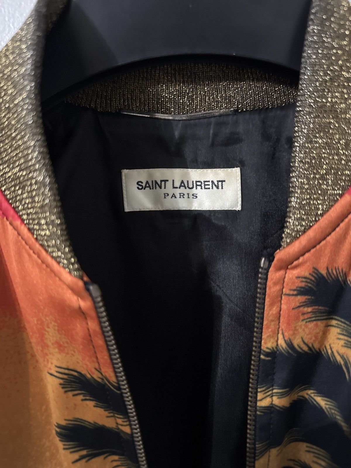 Saint Laurent Paris Saint Laurent Palm Tree / Sunset Jacket (Runway Sample) Size US S / EU 44-46 / 1 - 4 Thumbnail