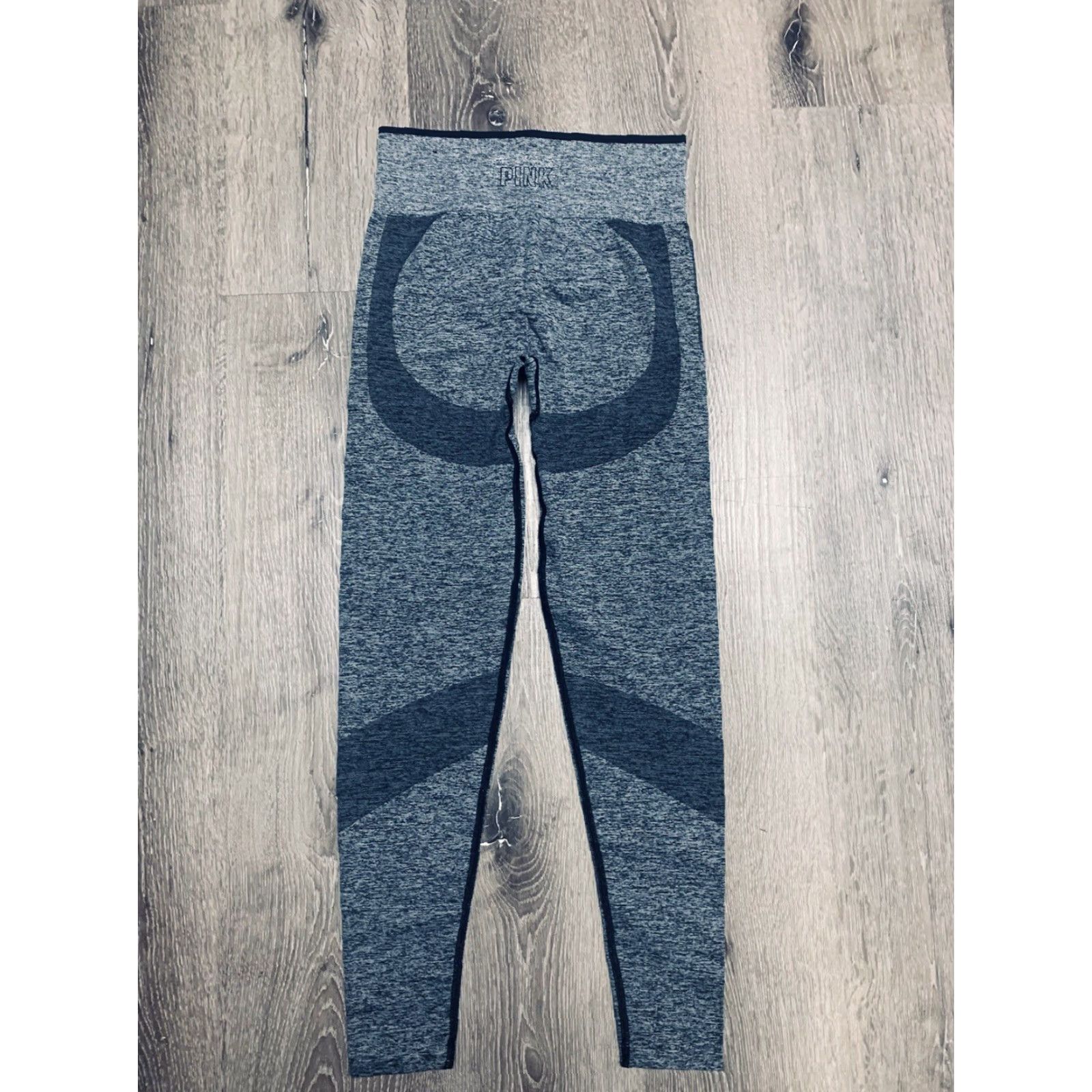 Pinko PINK Sport Victorias Secret Leggings Womens Small Gray High Waist Seamless Size 28" / US 6 / IT 42 - 3 Thumbnail