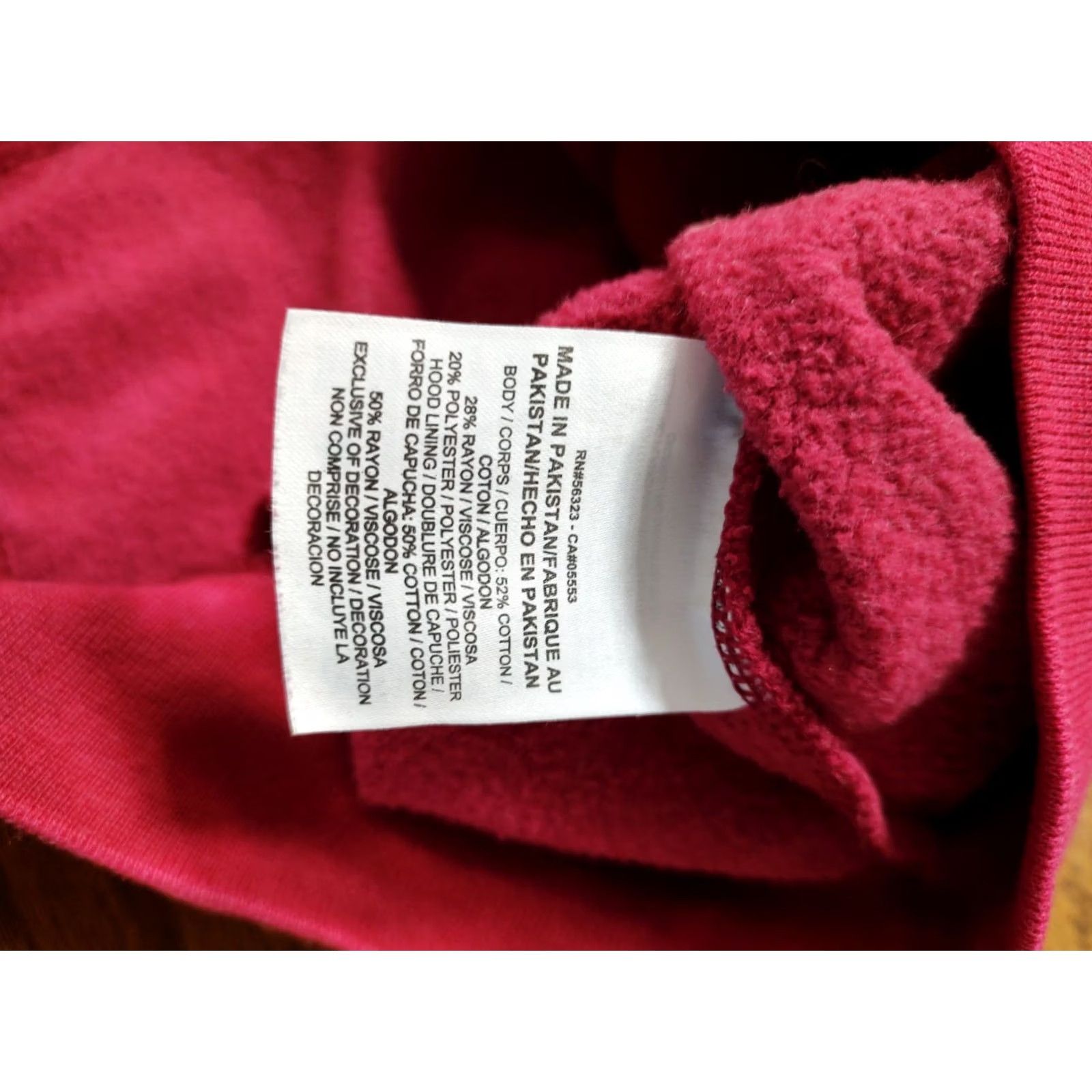 Nike Nike Womens M Hoodie Red Funnel Neck Short Sleeve Oversized Tie Dye Acid Wash Size M / US 6-8 / IT 42-44 - 5 Thumbnail