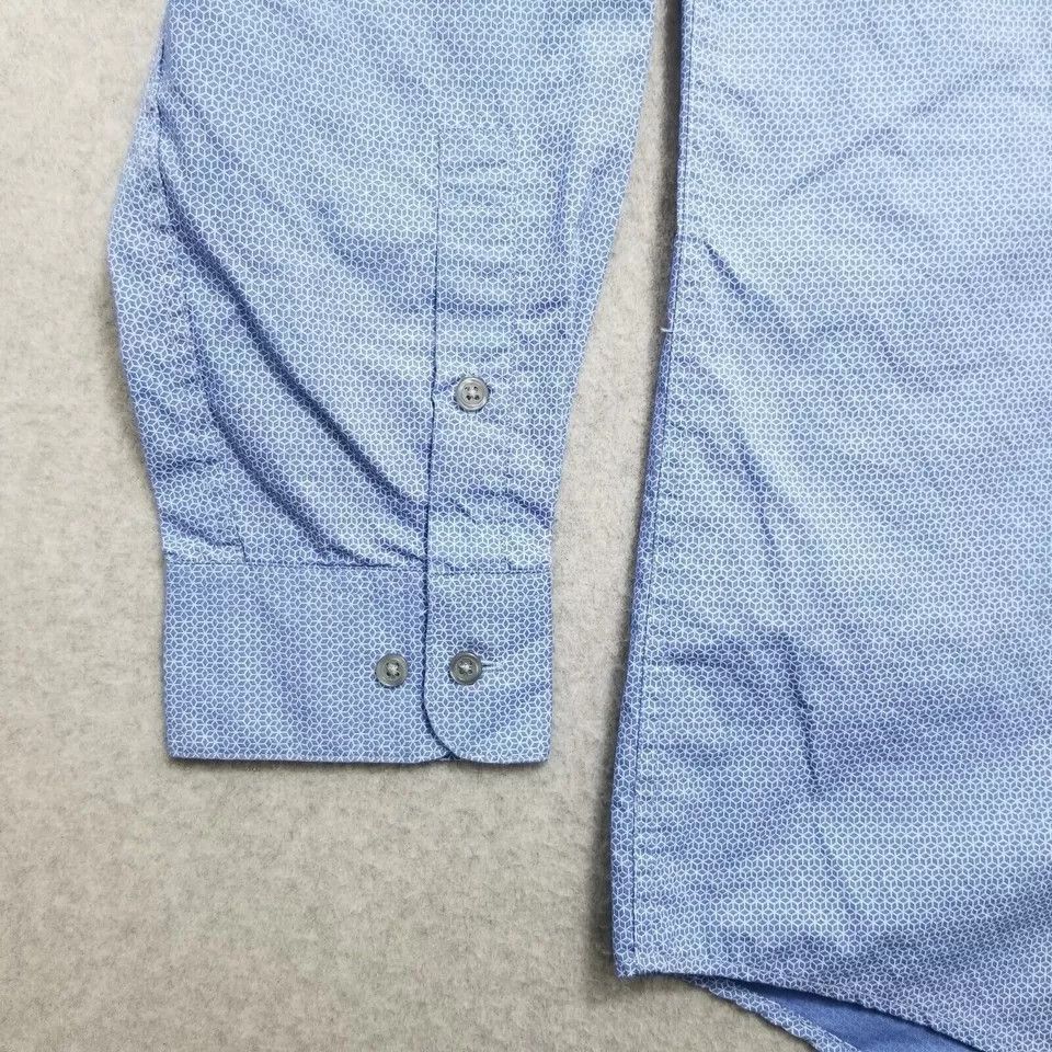Alfani Alfani Shirt Mens Large Casual Button Up Long Sleeve Pocket Size US L / EU 52-54 / 3 - 2 Thumbnail