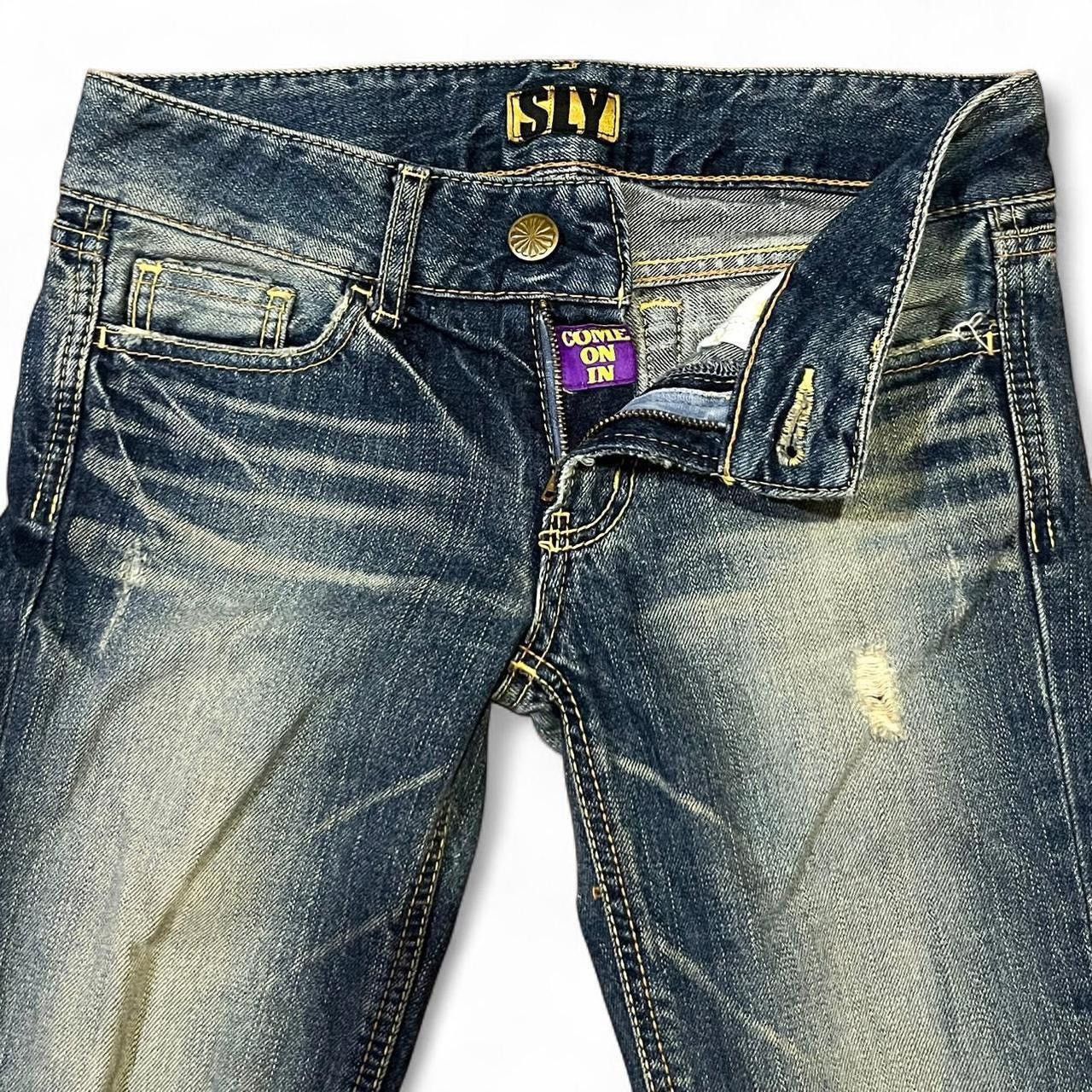 SLY Vintage Y2K Japanese brand SLY low rise flared jeans Size 25" / US 0 / IT 36 - 3 Thumbnail