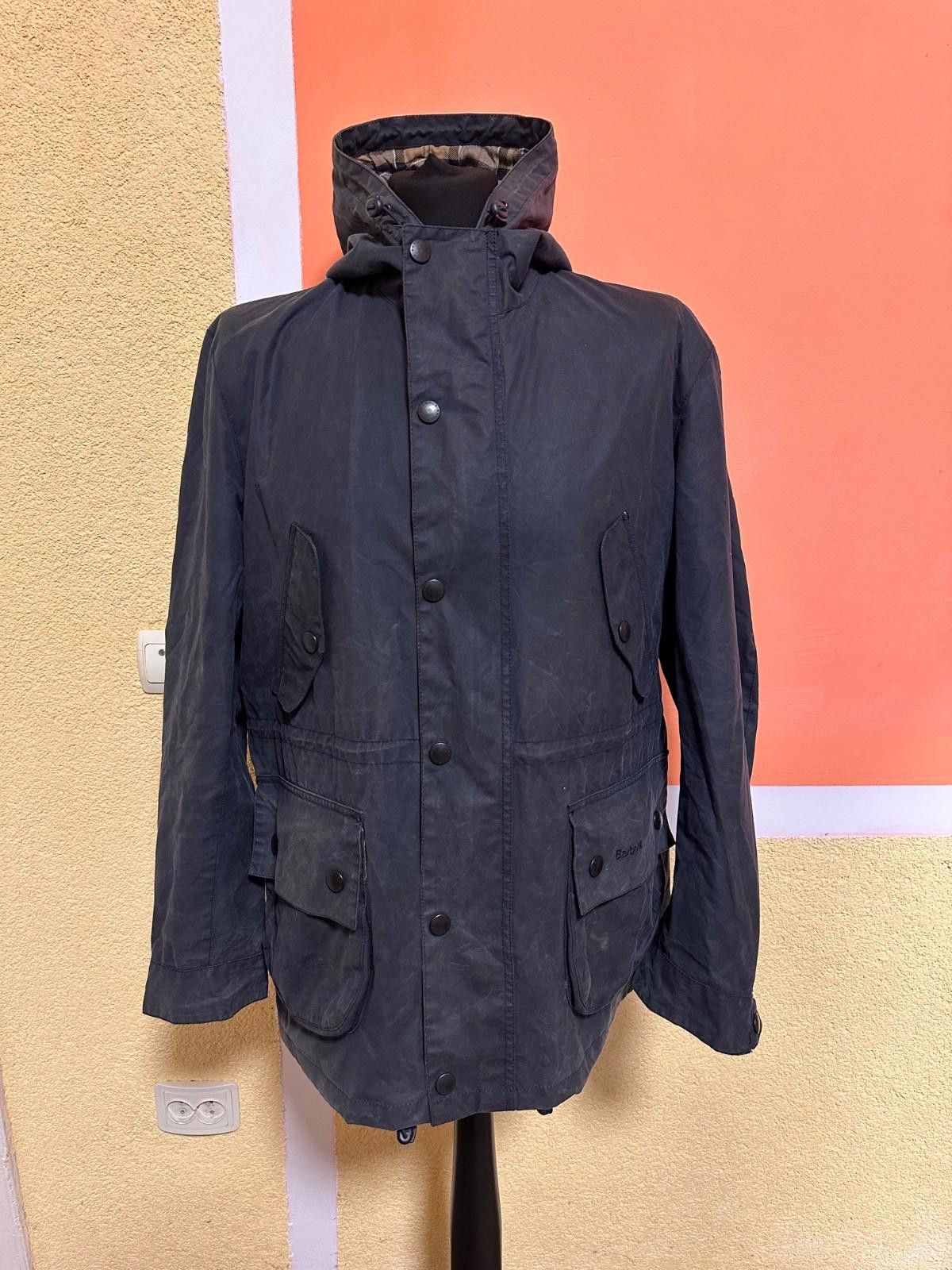Barbour Men's Barbour Derwent Wax Cotton Navy Hooded Parka Jacket L Size US L / EU 52-54 / 3 - 1 Thumbnail