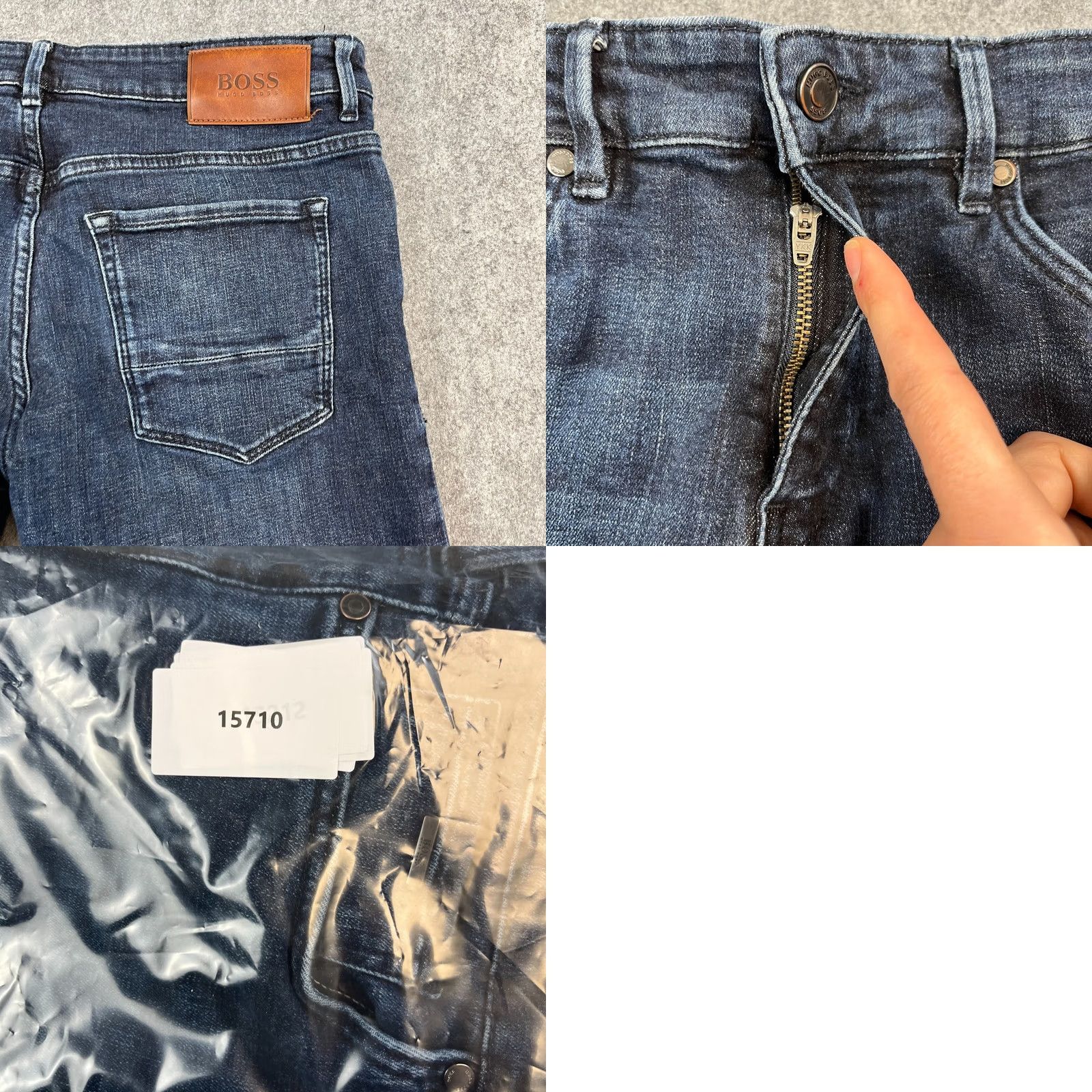 Hugo Boss HUGO BOSS Jeans Slim Skinny 32 32 Dark Wash Blue Stretch Charleston Denim Men Size US 32 / EU 48 - 9 Thumbnail