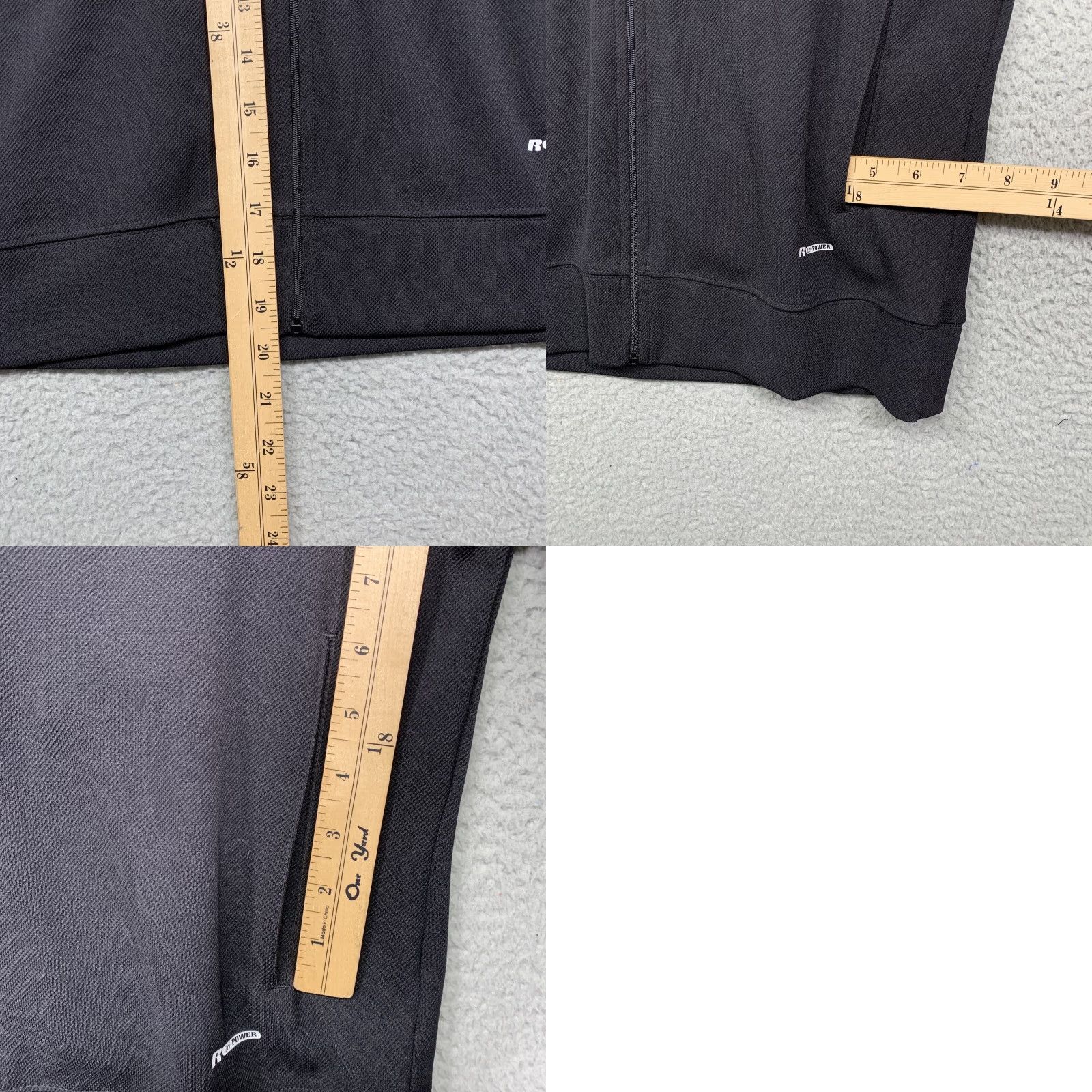 Russell Athletic Russell Athletic Womens Hooded Track Jacket Size M Full Zip Black Dri-Power Size M / US 6-8 / IT 42-44 - 9 Thumbnail