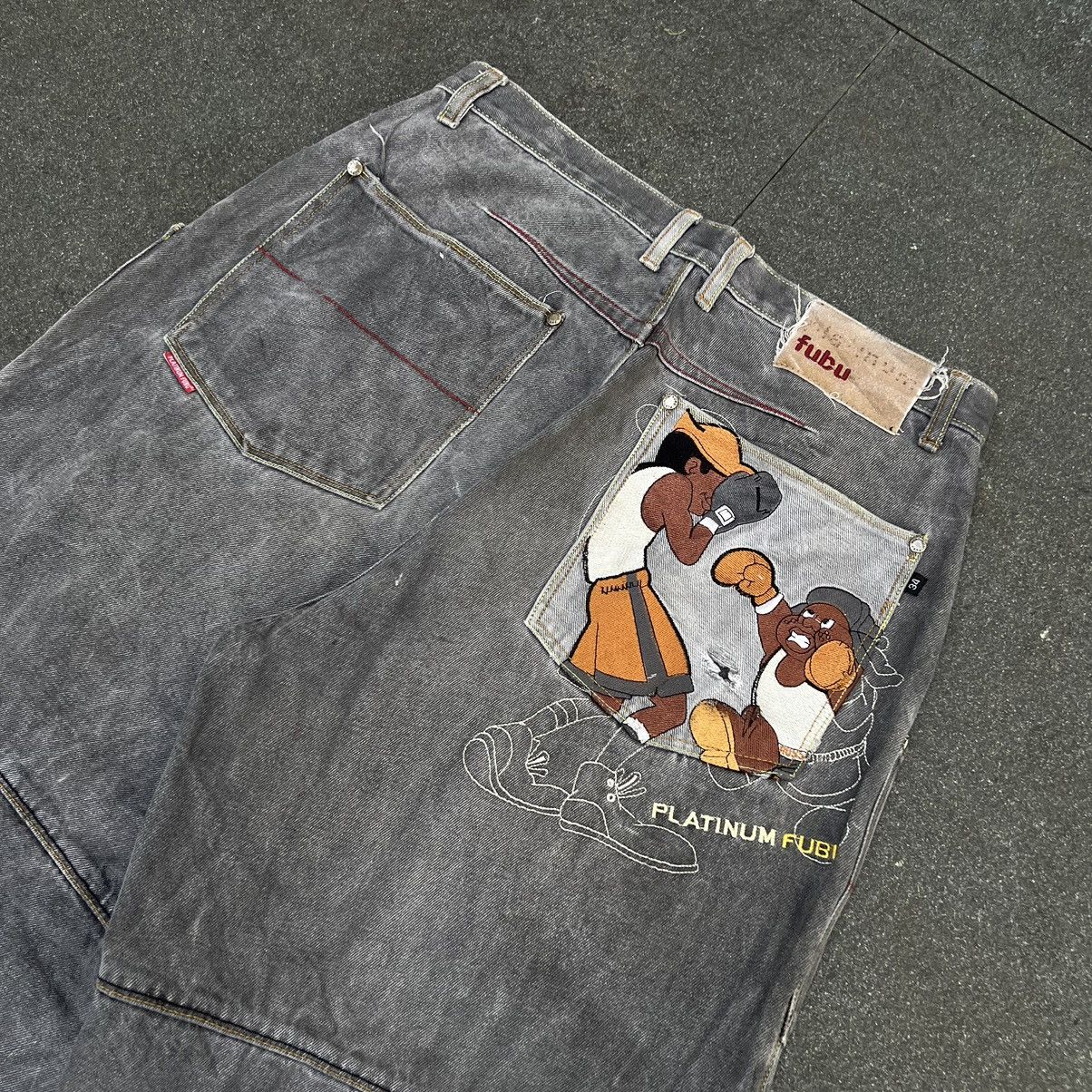 Fubu × Vintage Vintage Platinium Fubu Baggy Jeans Size US 34 / EU 50 - 3 Thumbnail